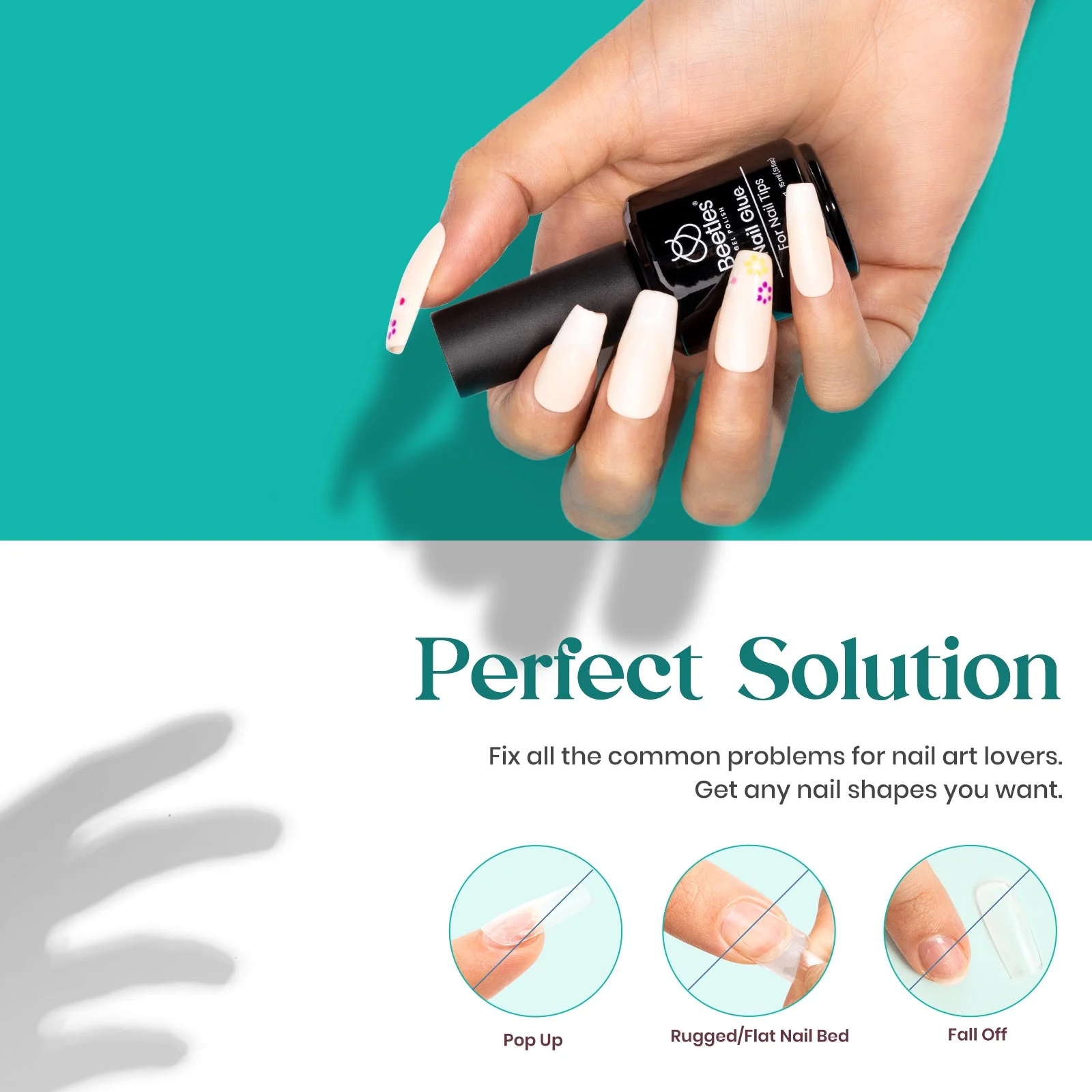 2-in-1 Beetles 2Pcs Gel Nail Glue 15ml/each - Image 5