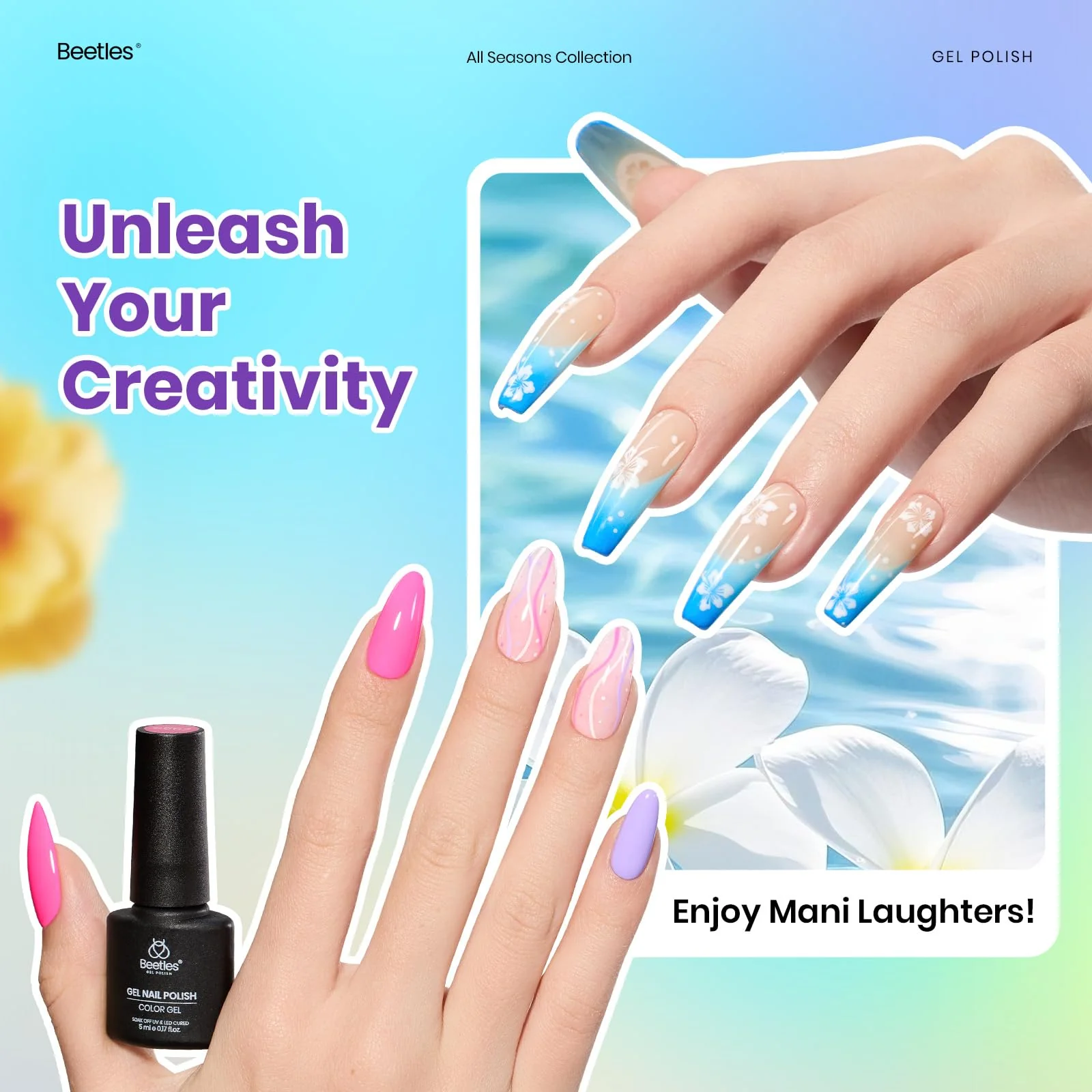 All Season Gel Nail Polish Set | 55 Nail Gel Polish Colors Kit£¨total 66pcs - Image 4