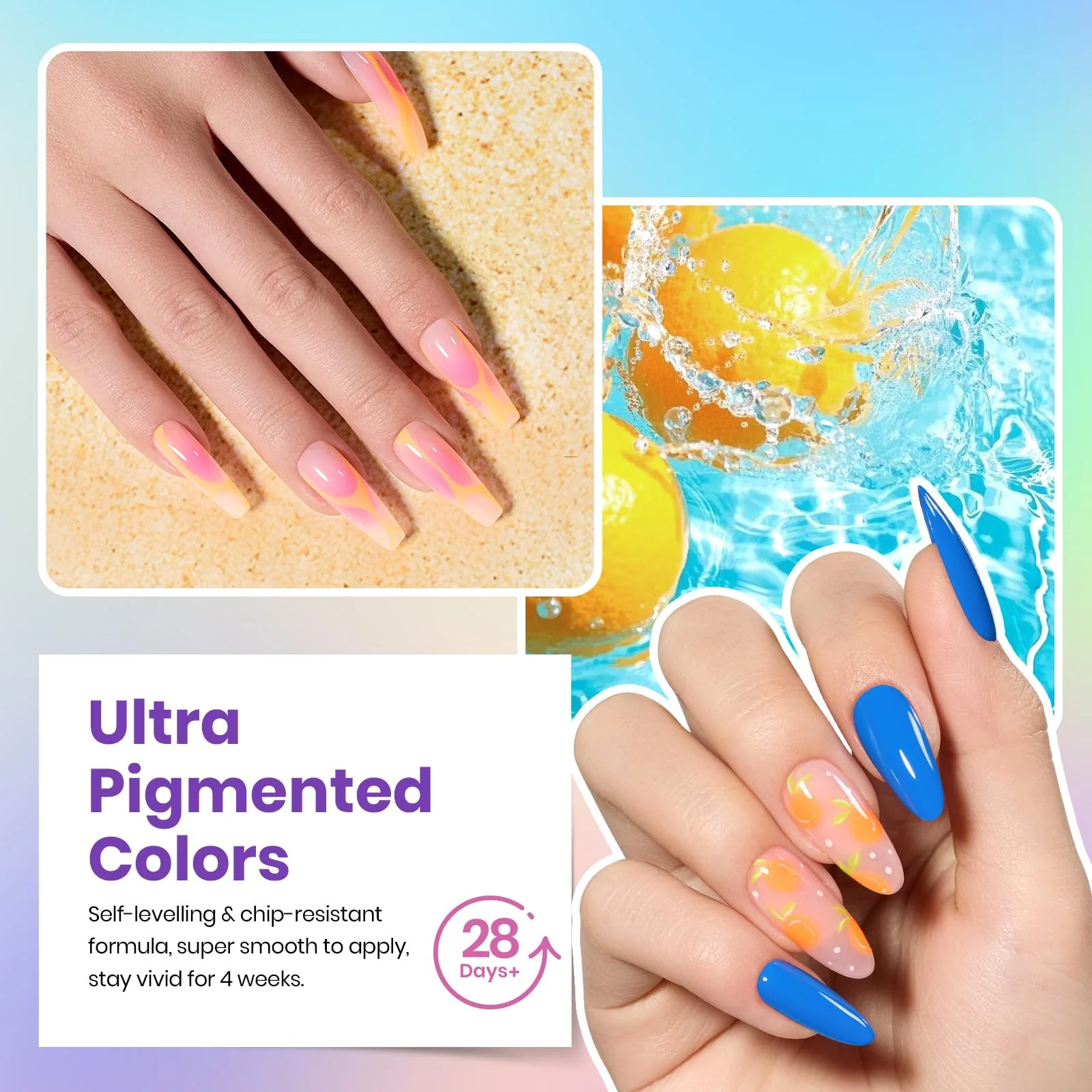 All Season Gel Nail Polish Set | 55 Nail Gel Polish Colors Kit£¨total 66pcs - Image 5