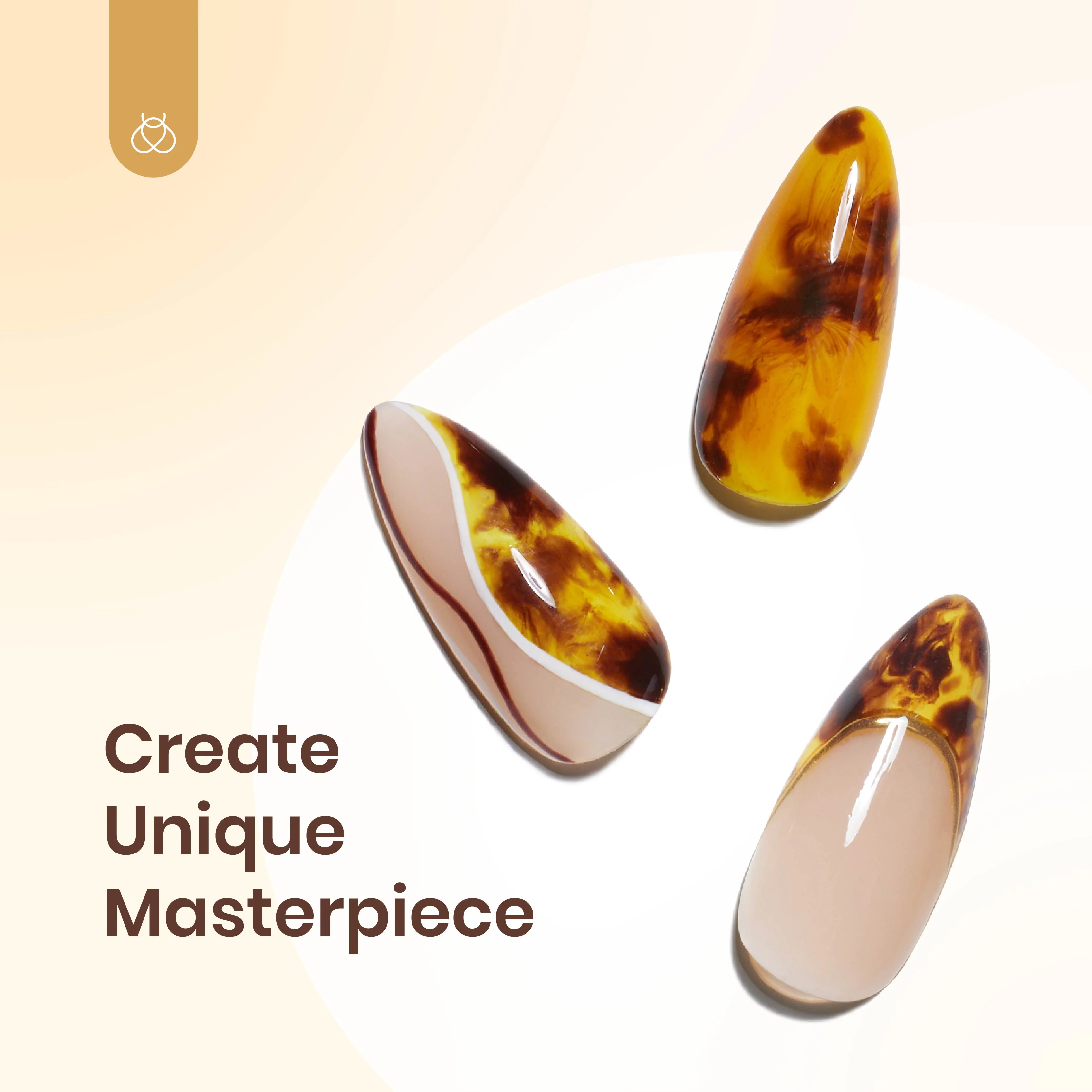 Amber Attraction | Gel Polish Set With Blooming Gel - Image 4