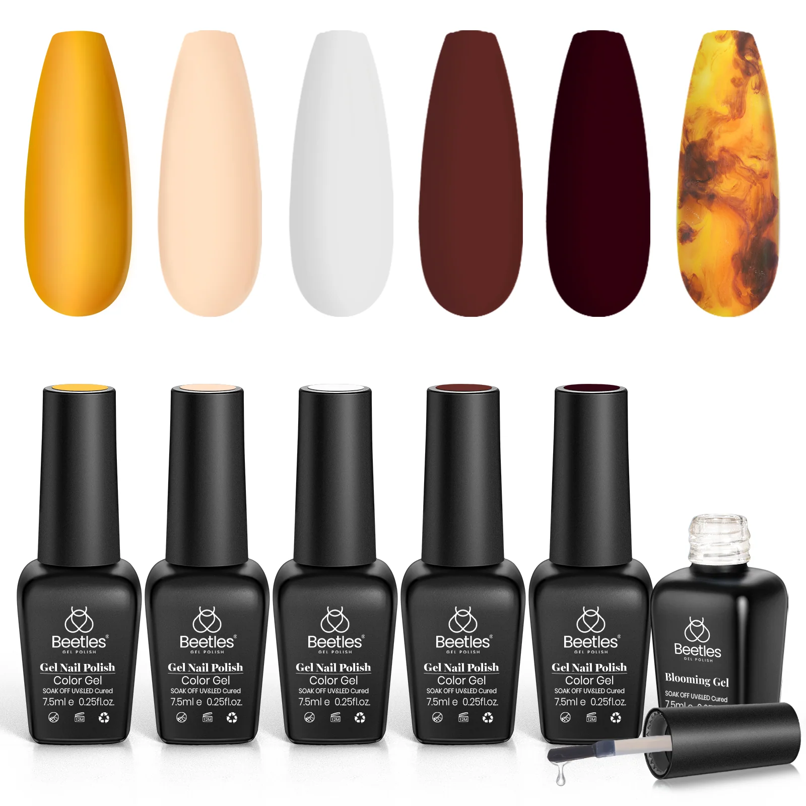 Amber Attraction | Gel Polish Set With Blooming Gel - Image 6
