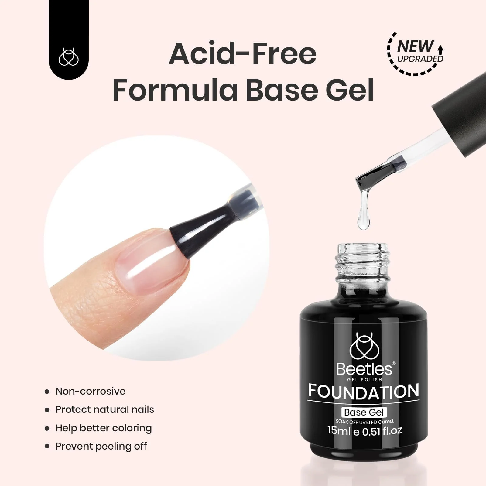 Base Top Coat Nail Glue Set-3Pcs-15ML Each - Image 4