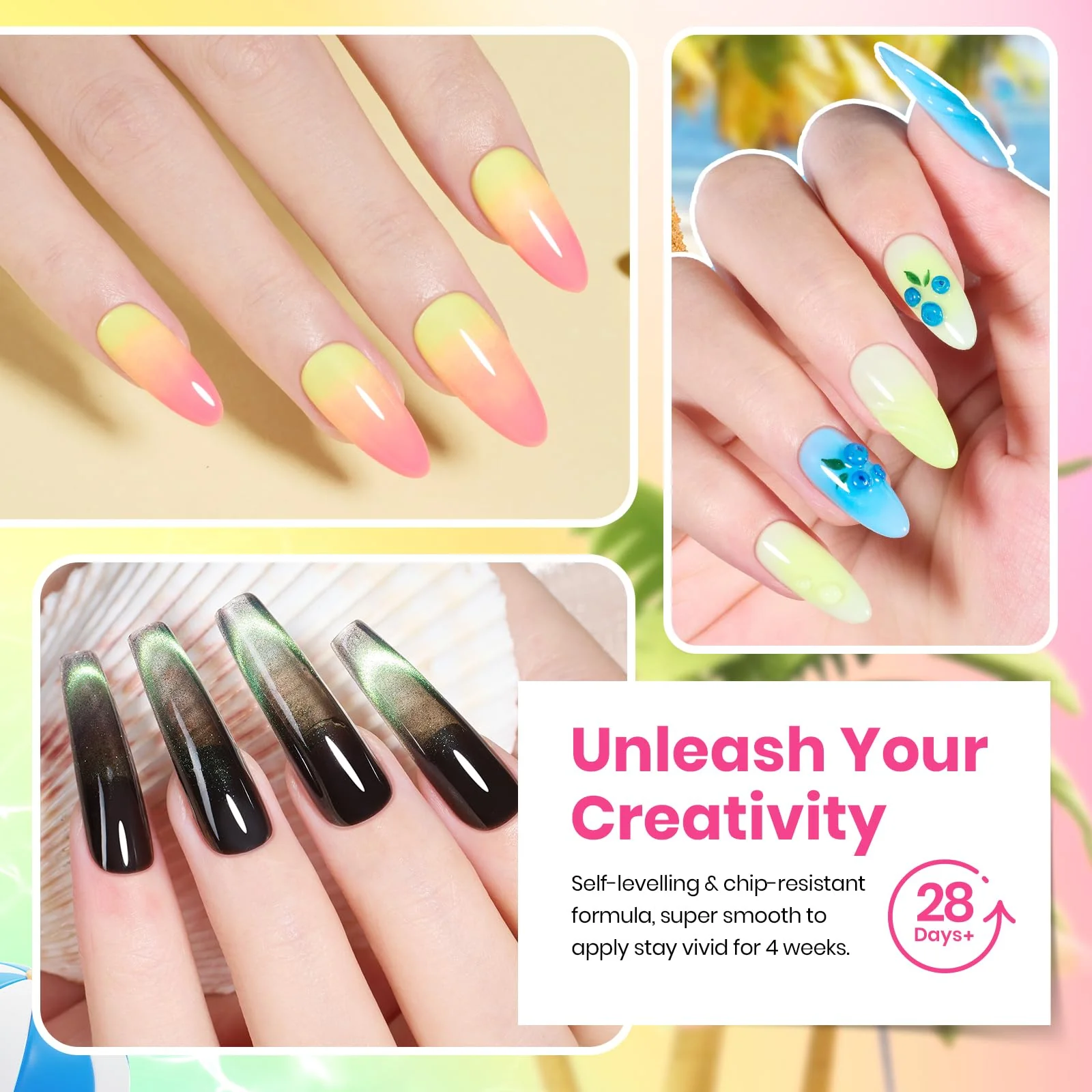Beach Bash-20 Colors Spring Nails  Gel Polish (7.5ml/Each) - Image 6