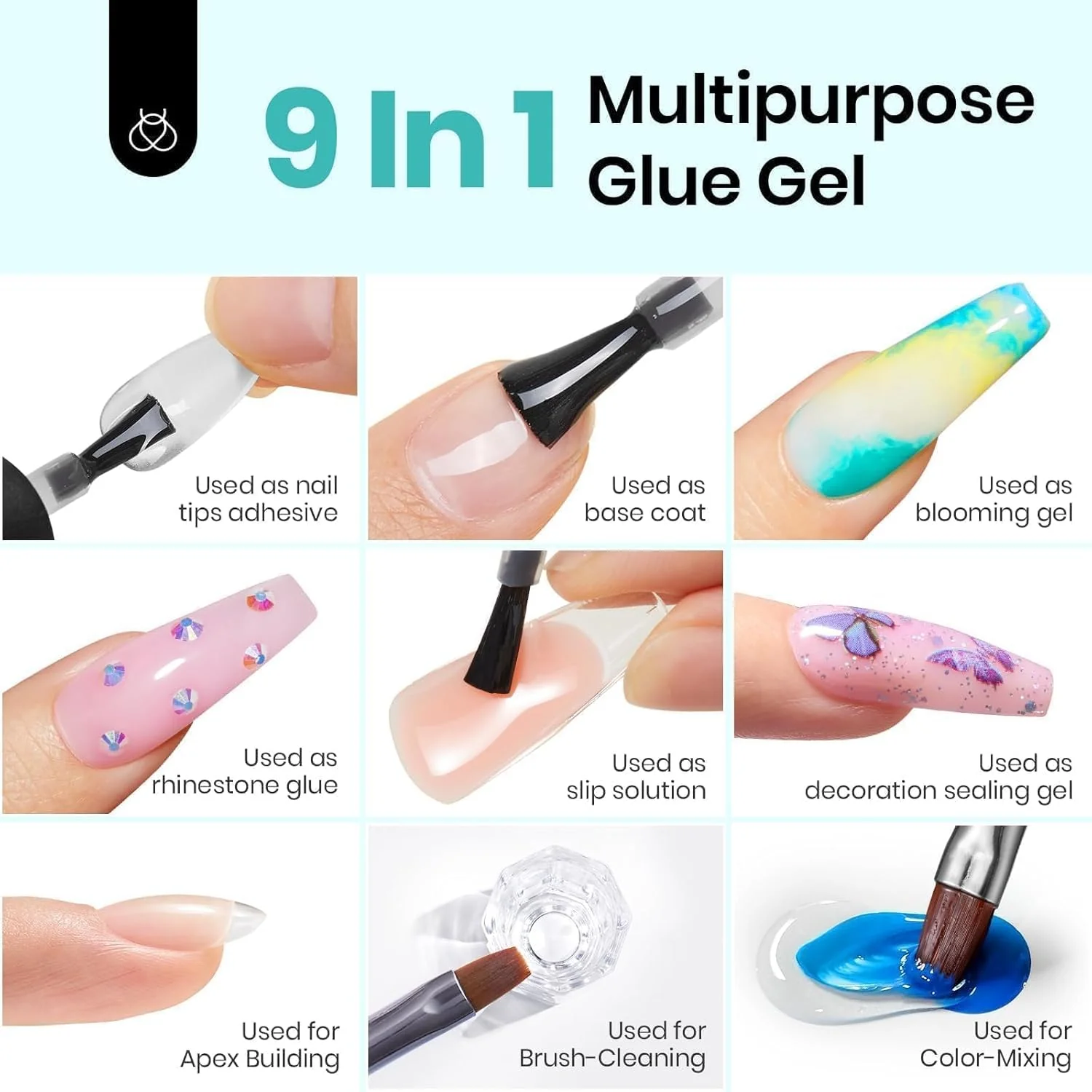 Beetles 15ml Builder Gel& Nali Glue & Top Coat - Image 3