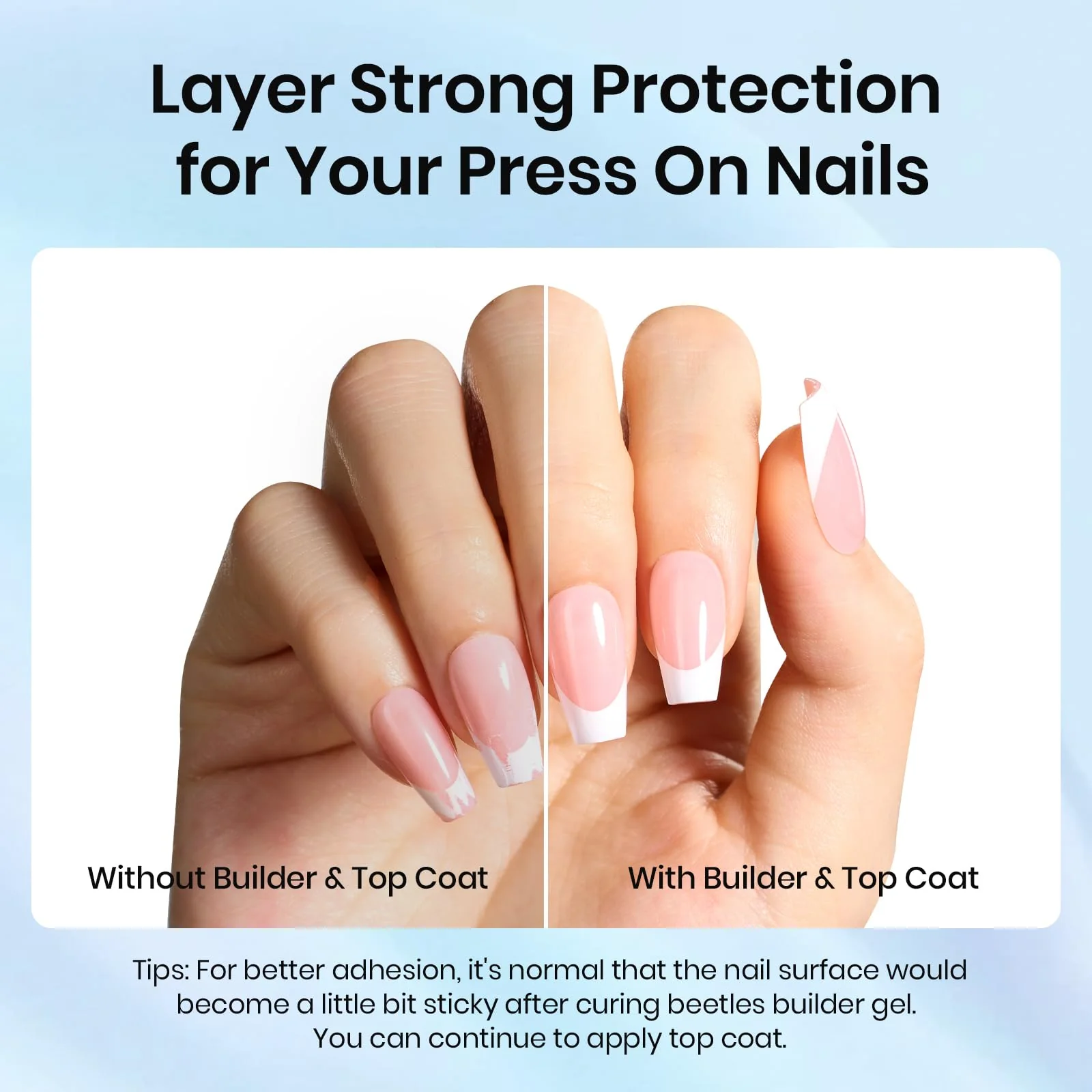 Beetles 15ml Clear Builder Gel & Glossy Top Coat - Image 5