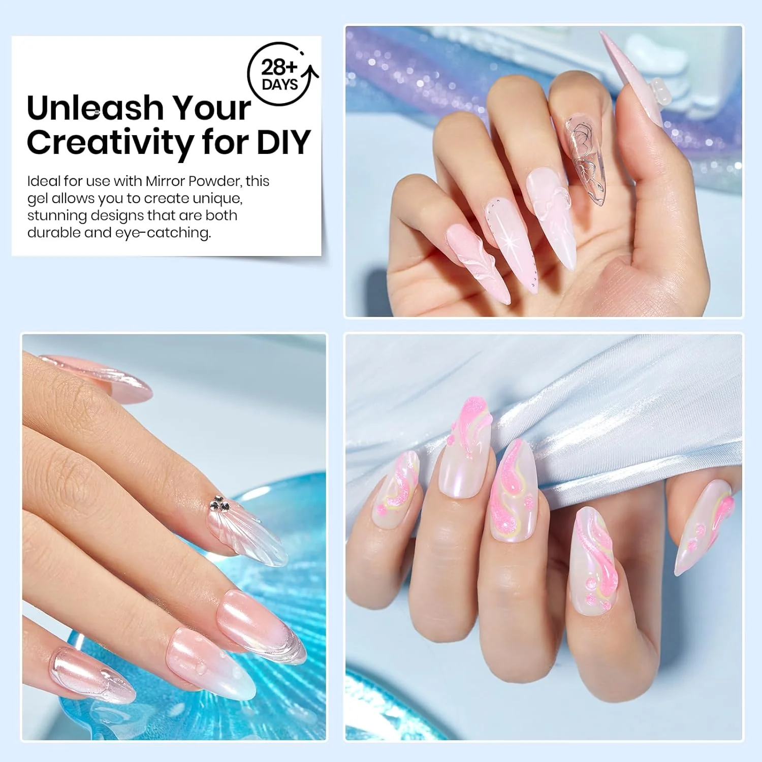 Beetles 3-in-1 Clear 3D Sculpting Gel for Spring Nails Art - 15g - Image 5