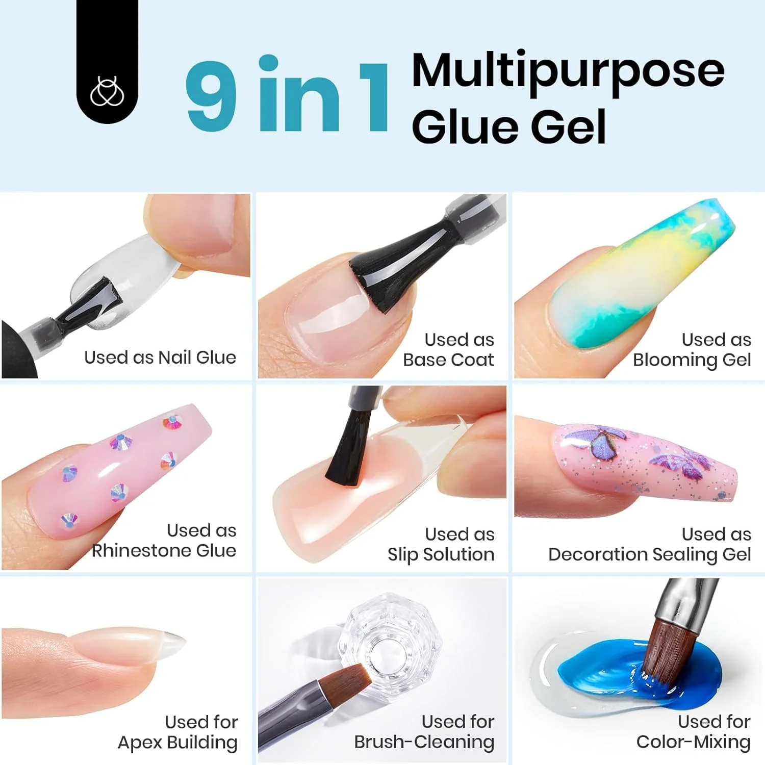 Beetles Gel Nail Kit Almond-500Pcs Gel Nails Tip Easy Extension Set - Image 5