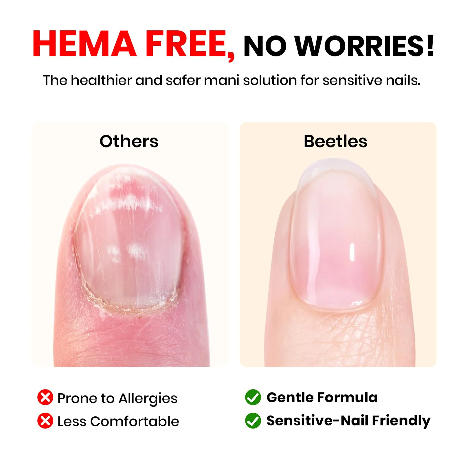 Beetles Gel Polish HEMA-Free Gel Base Coat - 15ml Base Gel Nail Polish - Image 2