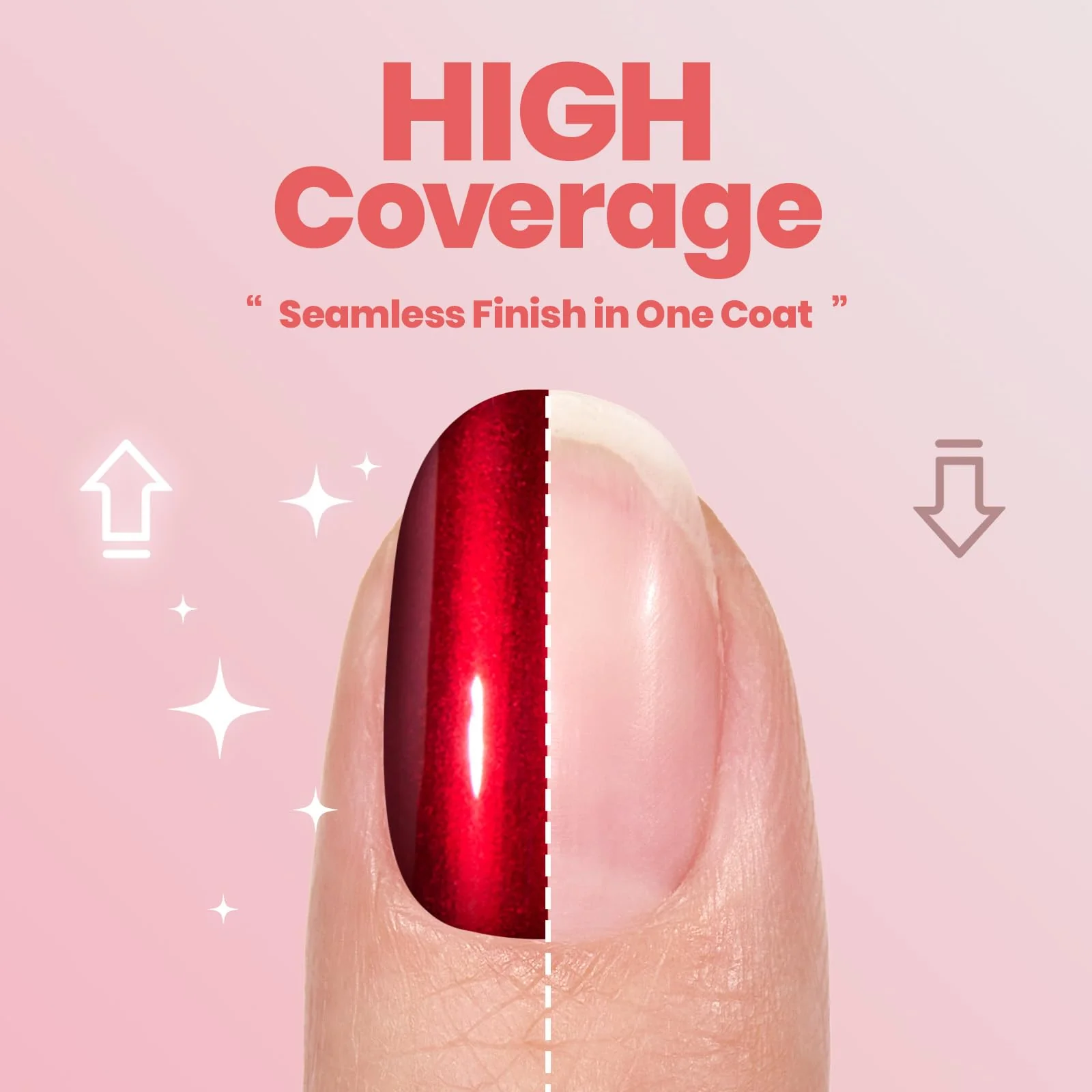 Beetles Red Chrome Nail Polish - Cherry Mirror Chrome Nail Polish Metallic Effect Quick-Drying Glossy - Image 2
