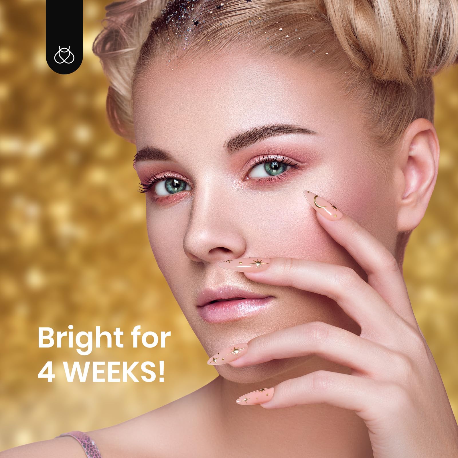 Beetles Metallic Gold Gel Liner 7ml French Tip Gel Nail Polish - Image 7