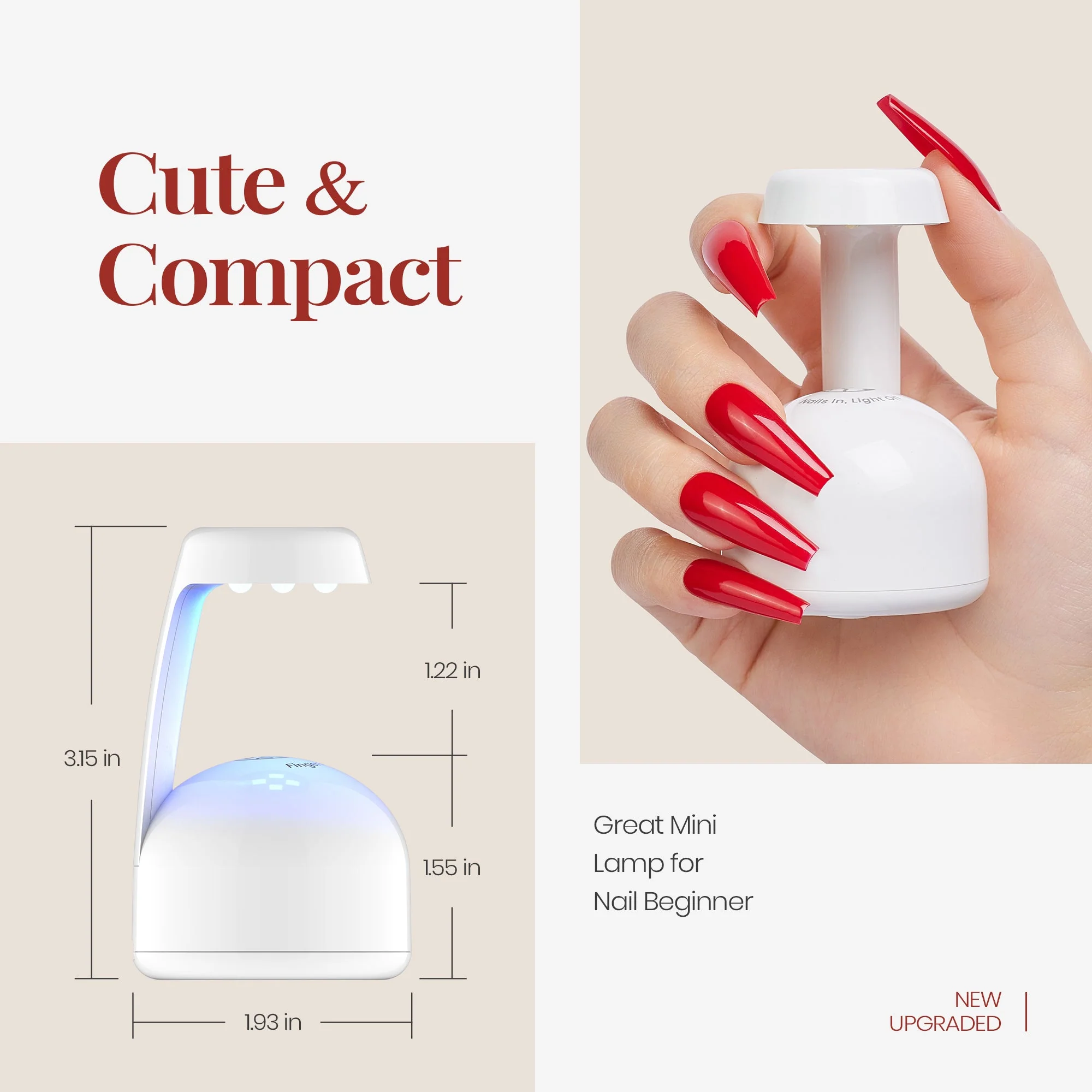 Portable Egg-shaped UV Nail Art Lamp - Smart Sensor LED Light for Gel Manicures - Image 5