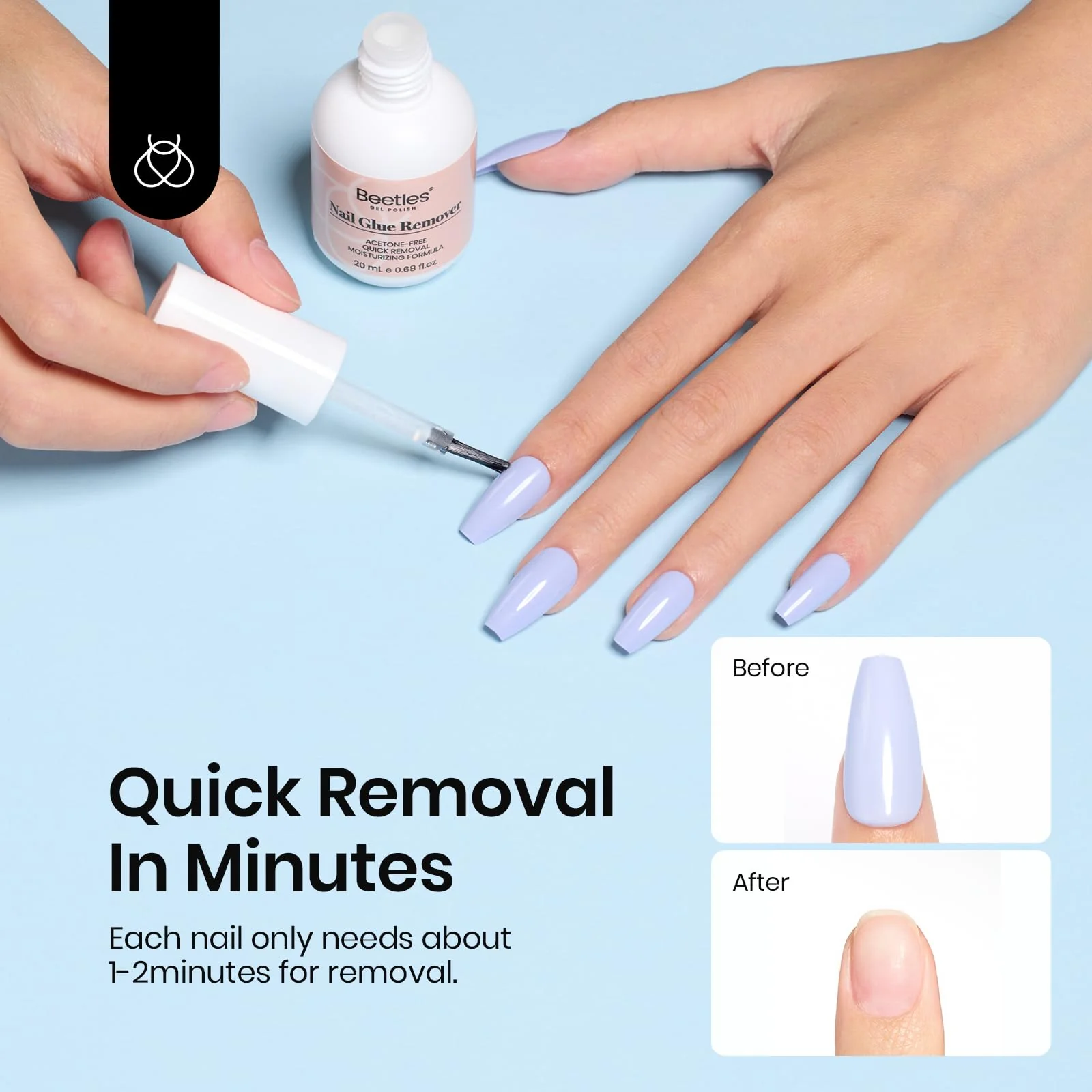 Beetles Nail Glue Remover Glue 20ml - Image 4