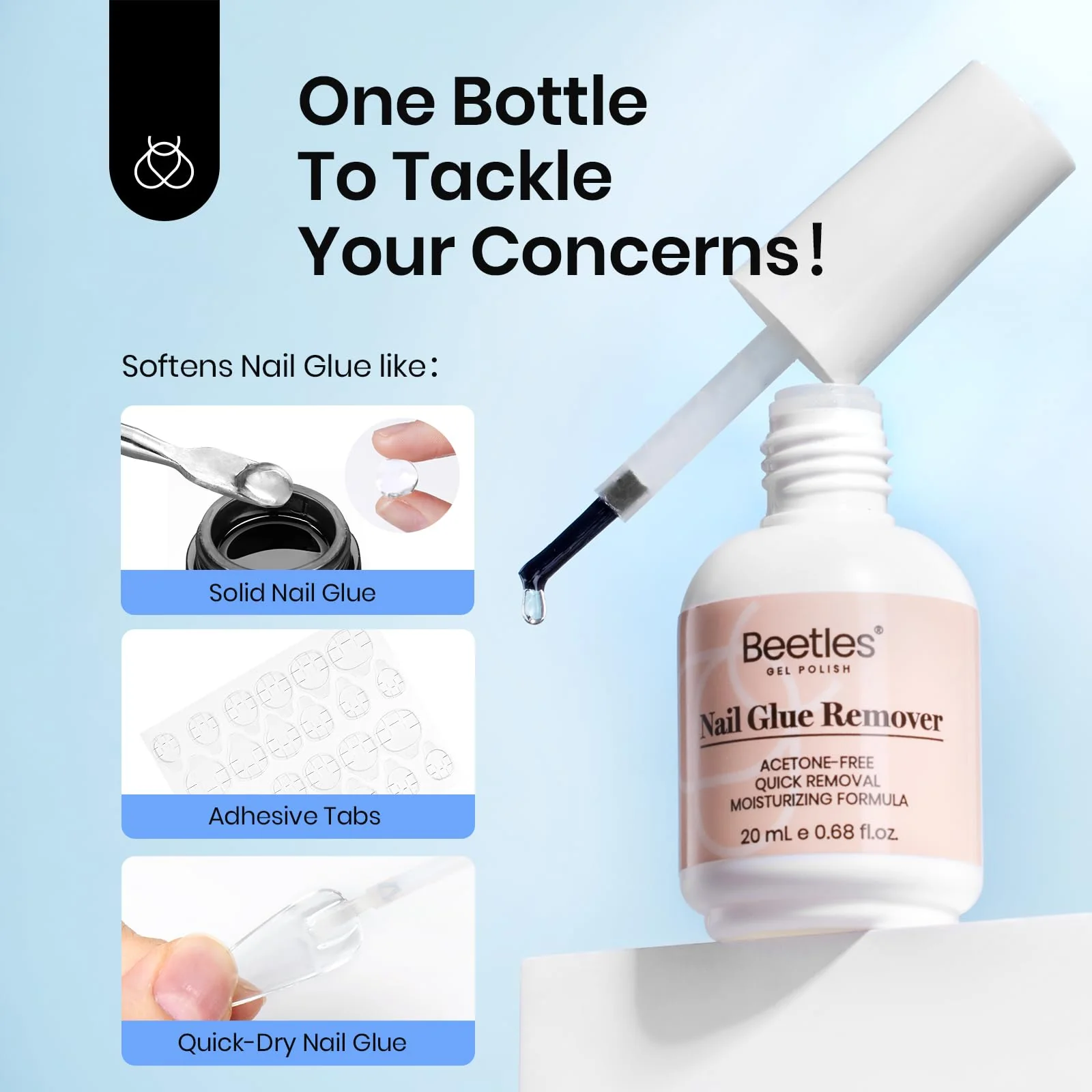 Beetles Nail Glue Remover Glue 20ml - Image 7