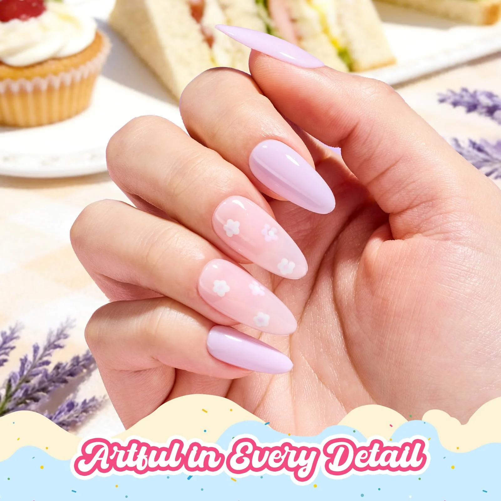 Beetles Purple Gel Nail Polish - Spring Nails Lavender Macarons Pastel Purple Gel Polish - Image 7
