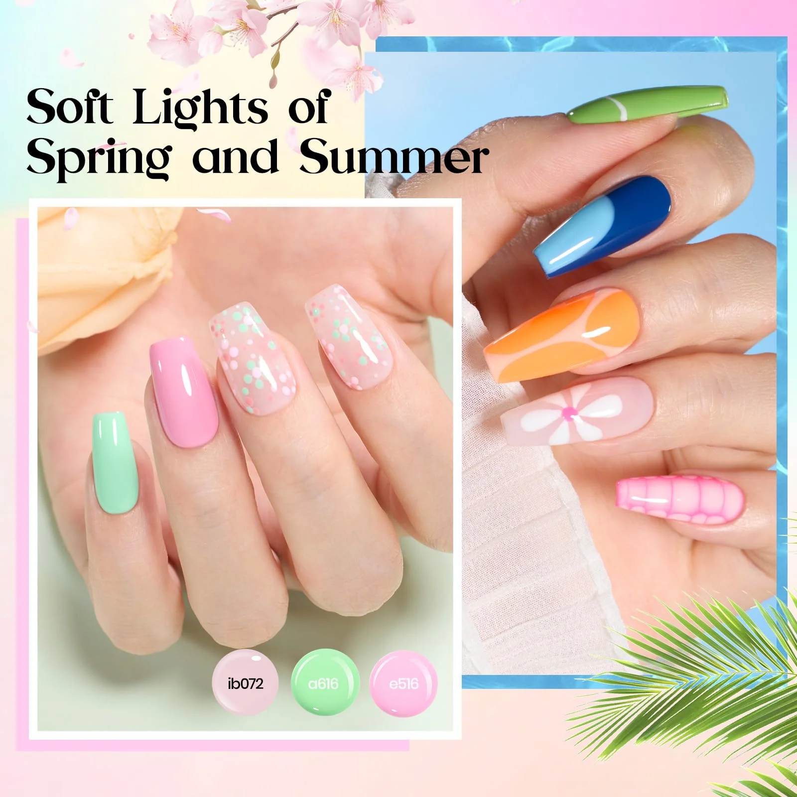 Beetles Seasons Variation Gel Set Spring Nails - 48 Colors Brown Glitter Fall Gel Nail Polish Kit - Image 5