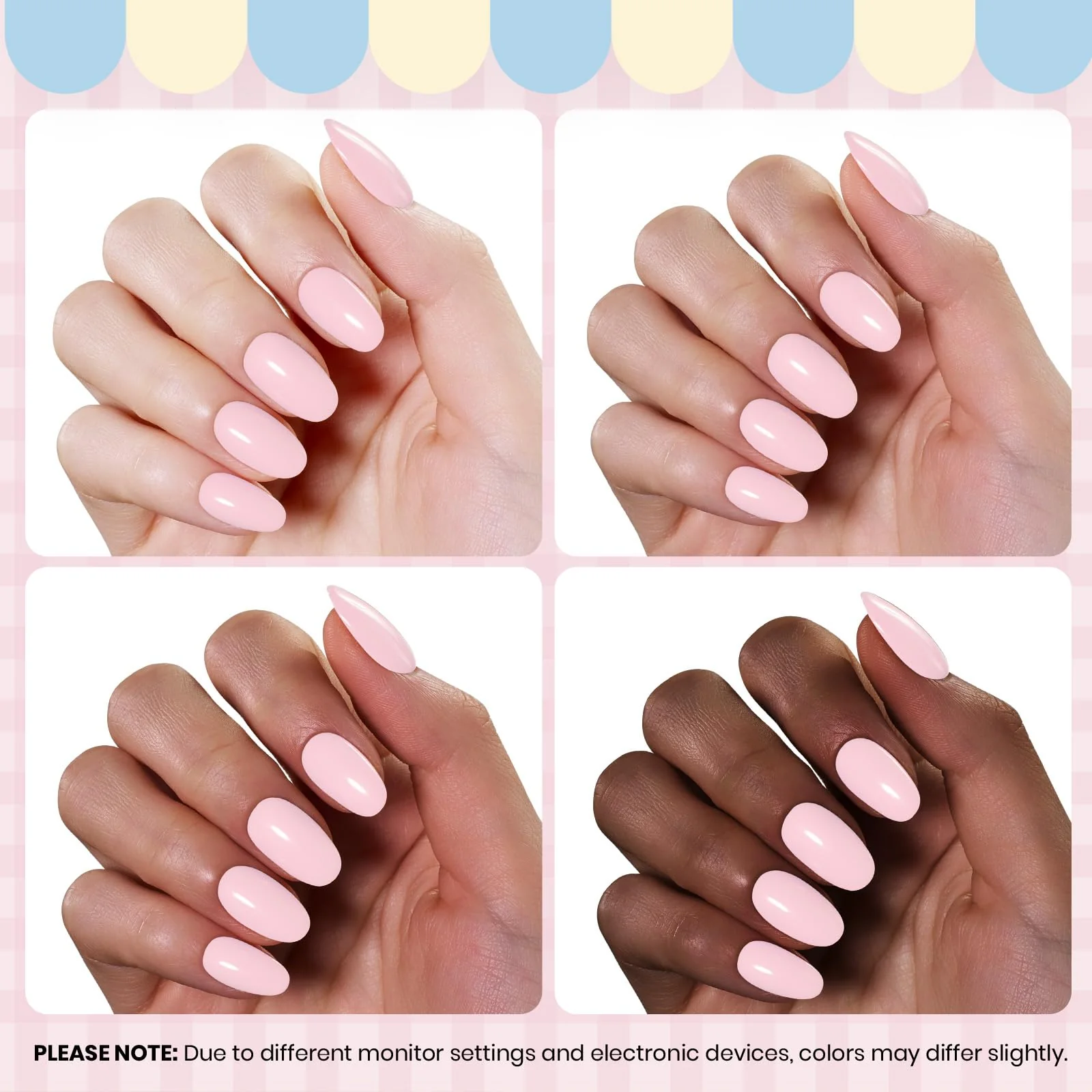 Beetles Pink Gel Polish - Spring Nails Strawberry Milk, Light Pink Gel Nail Polish for Pastel Nails - Image 5