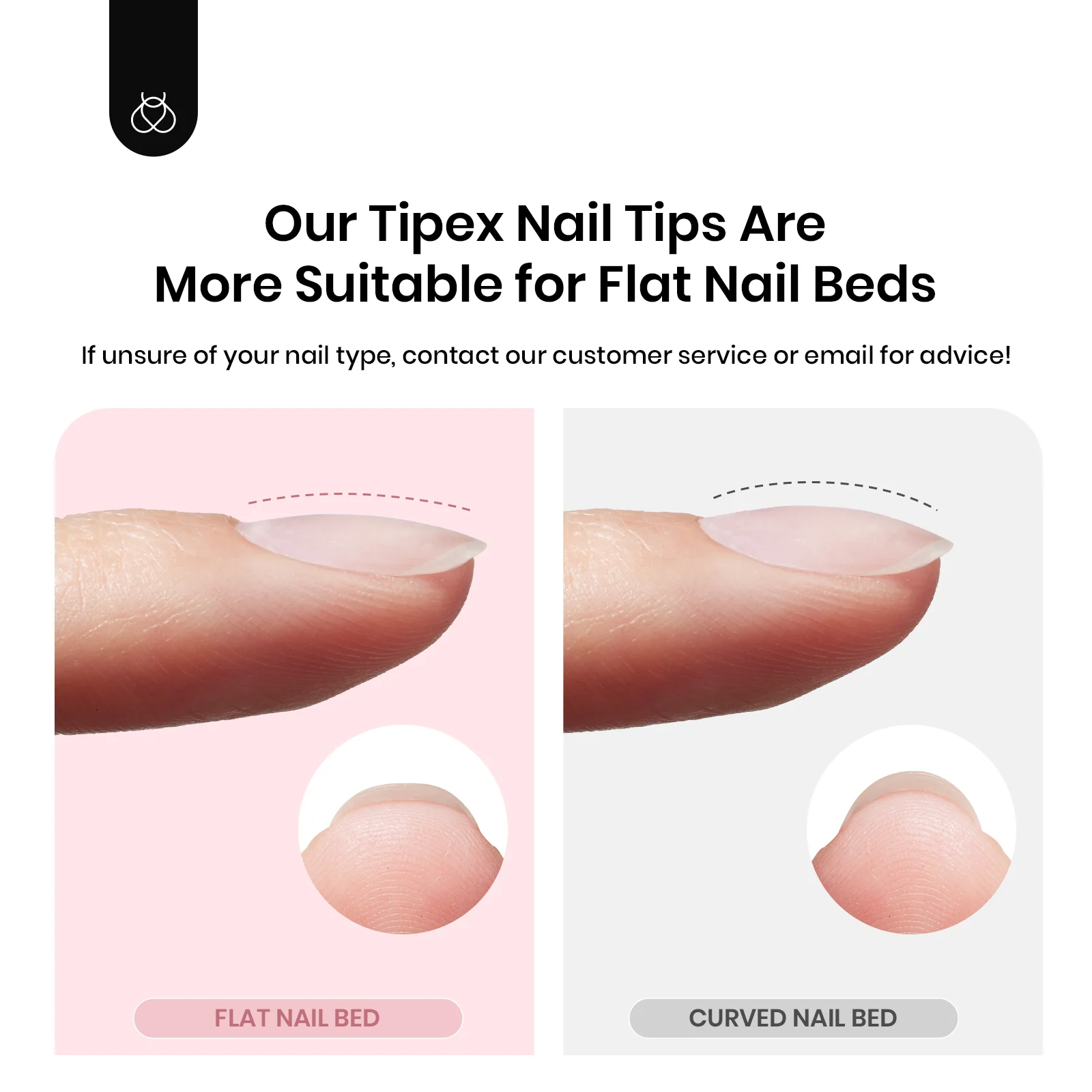 Beetles Tipex Instant Apex Nail Tips, 512 Pieces Medium Stiletto Pre-Building & Pre-Etched Strong Thick Acrylic Nail Tips 16 Sizes for Flat Nails, Press on Nails Valentine's Day Gifts for Women - Image 7