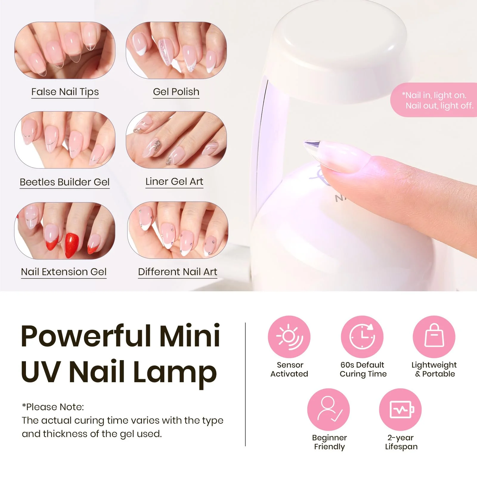 Beetles Tipex Instant Apex Nail Tips Kit | Almond Short 224pcs - Image 4