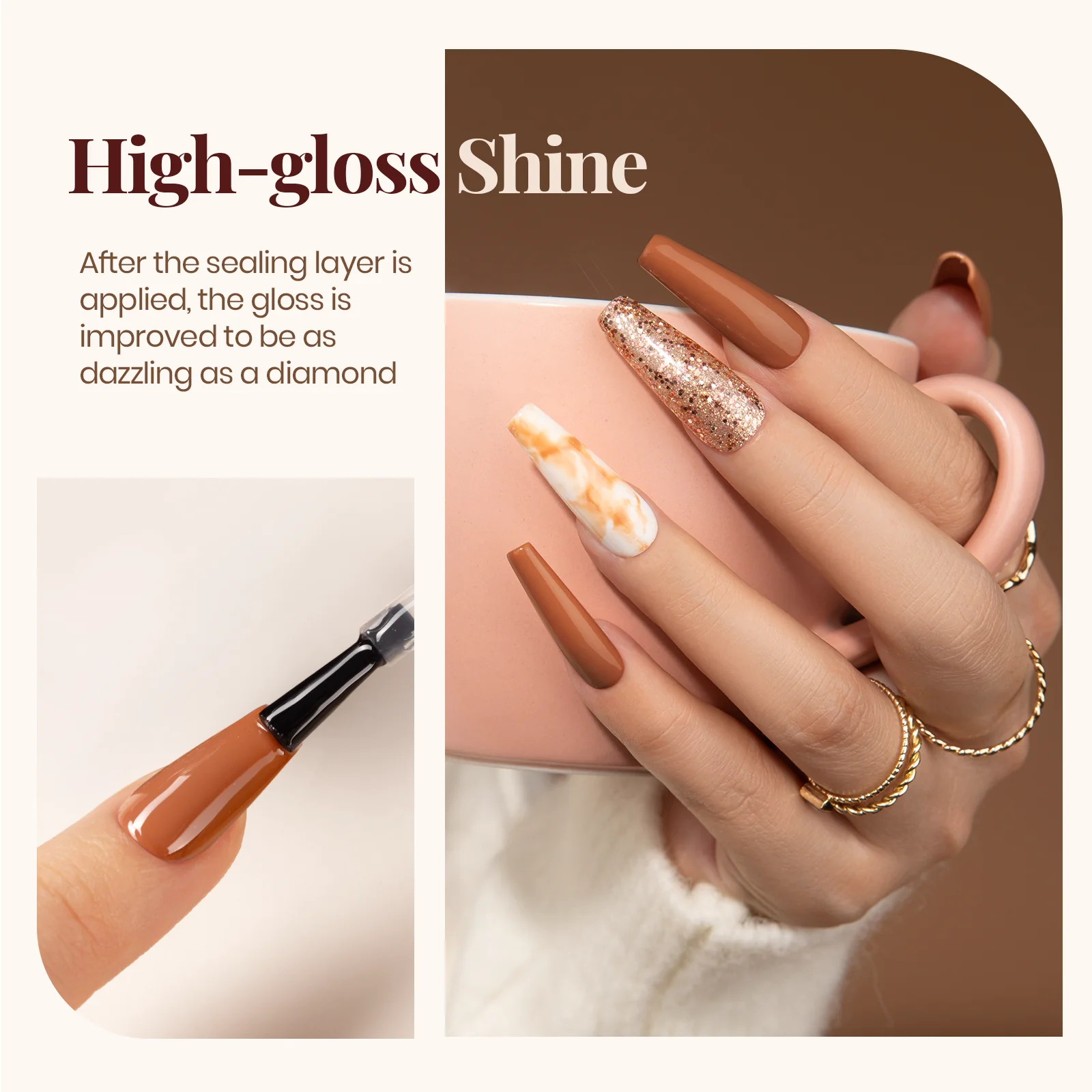 BASE TOP MATTE | Top Coat and Gel Base Coat  | 7.5ML Each - Image 5