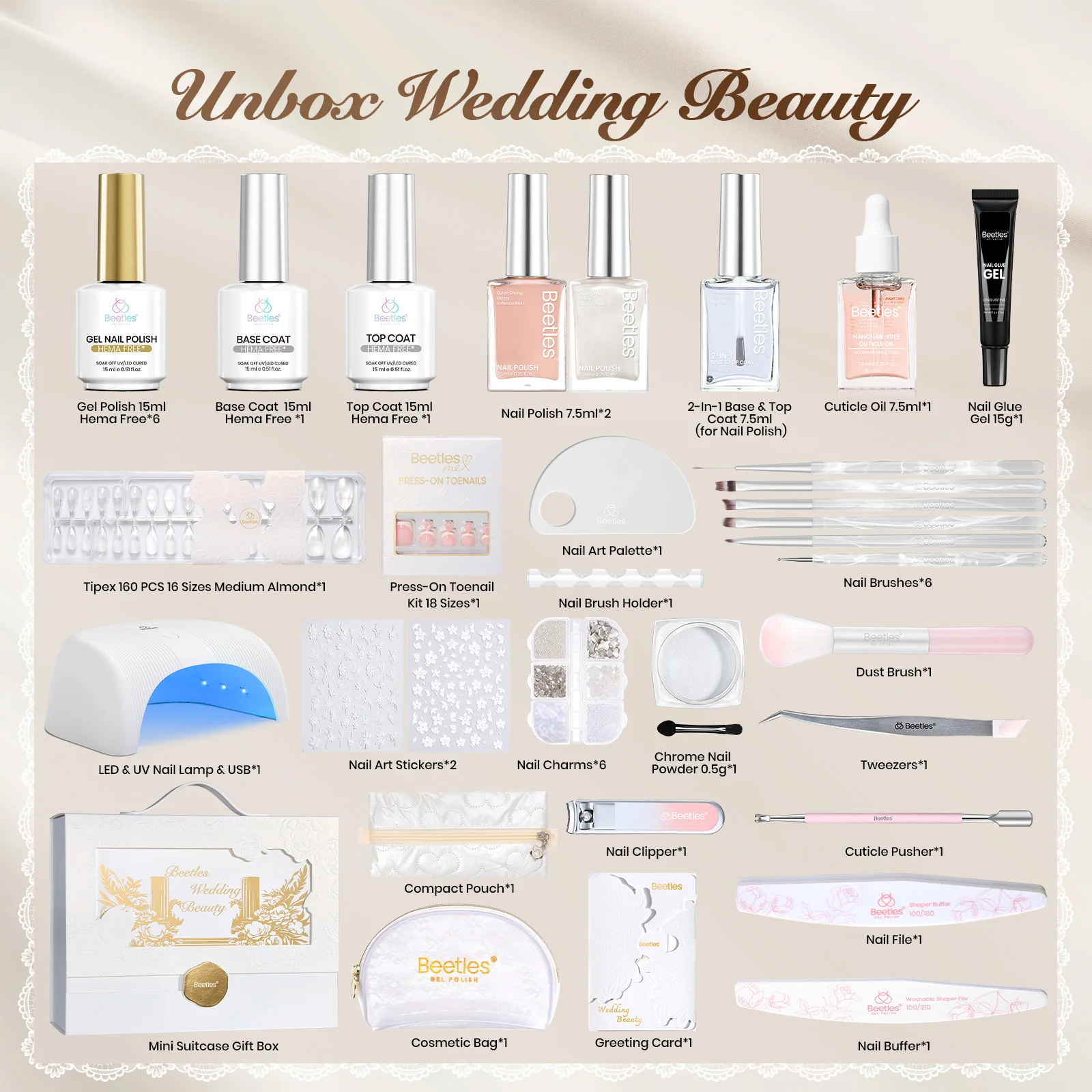 Beetles Wedding Mother’s Day Beauty Gifts Box for Brides - Spring Nails Everlasting Gel Collection - Image 7