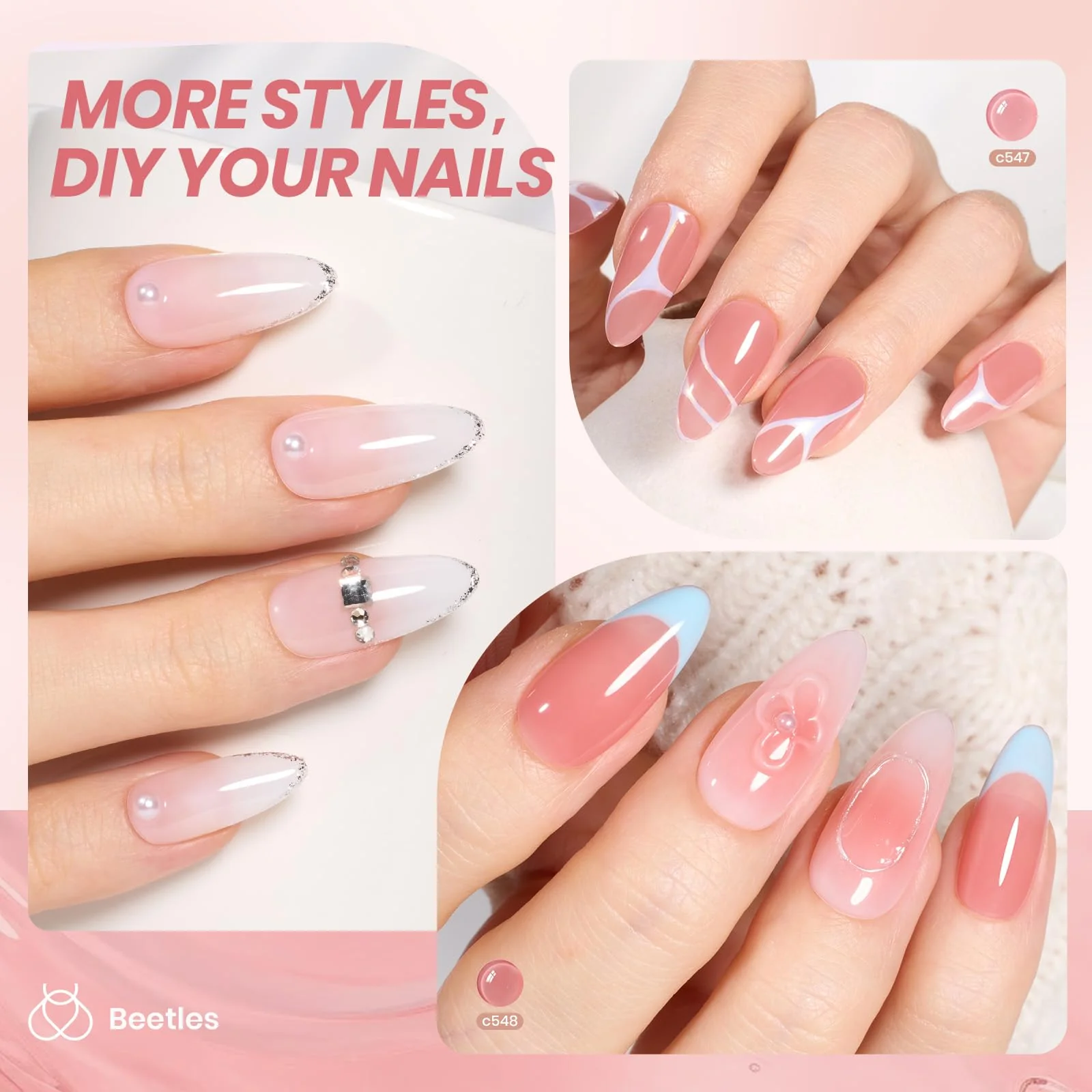Whispers of Love | 6 Colors Gel Polish Set - Image 3