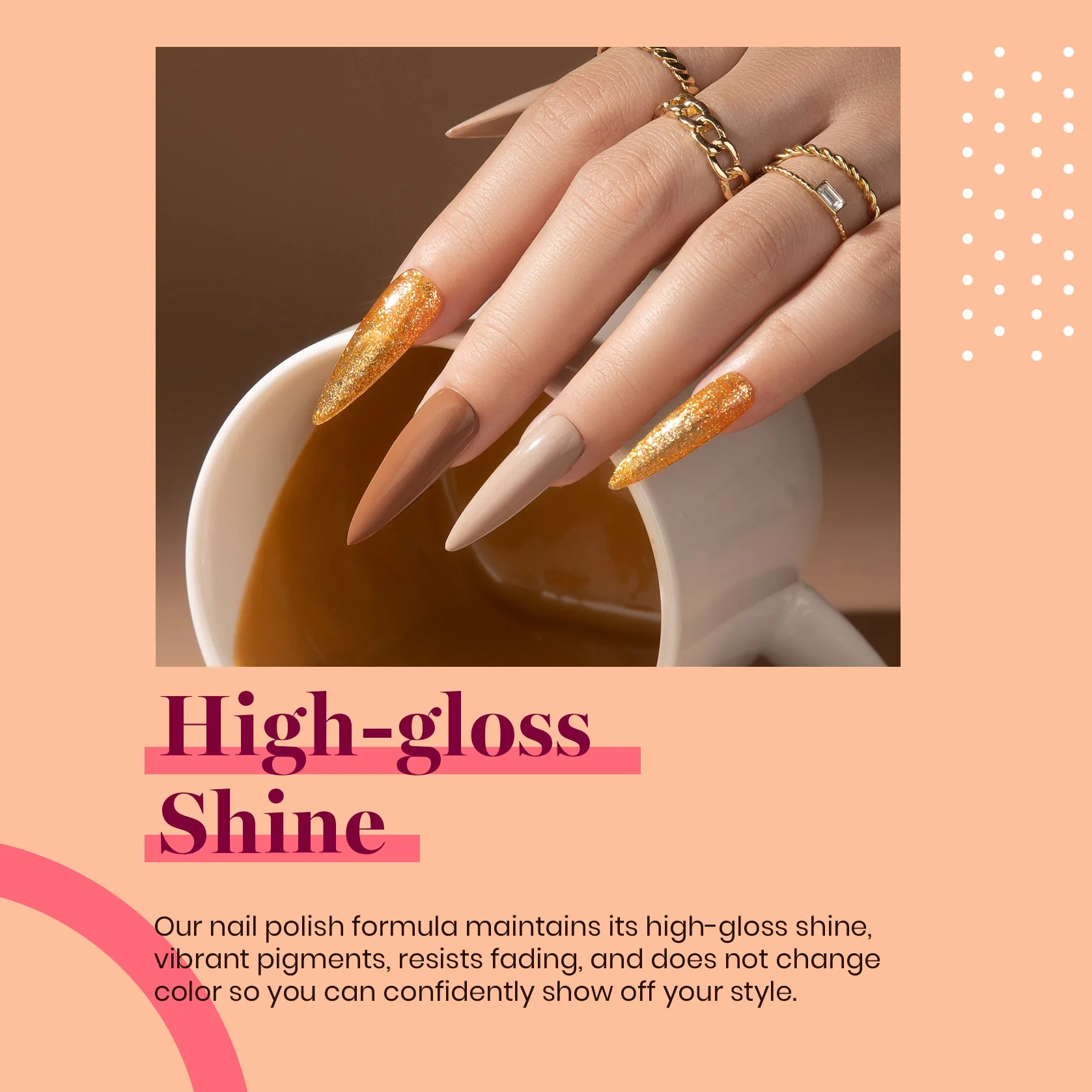 Beyonce Caramel #a277 |15ml Gel Polish - Image 6