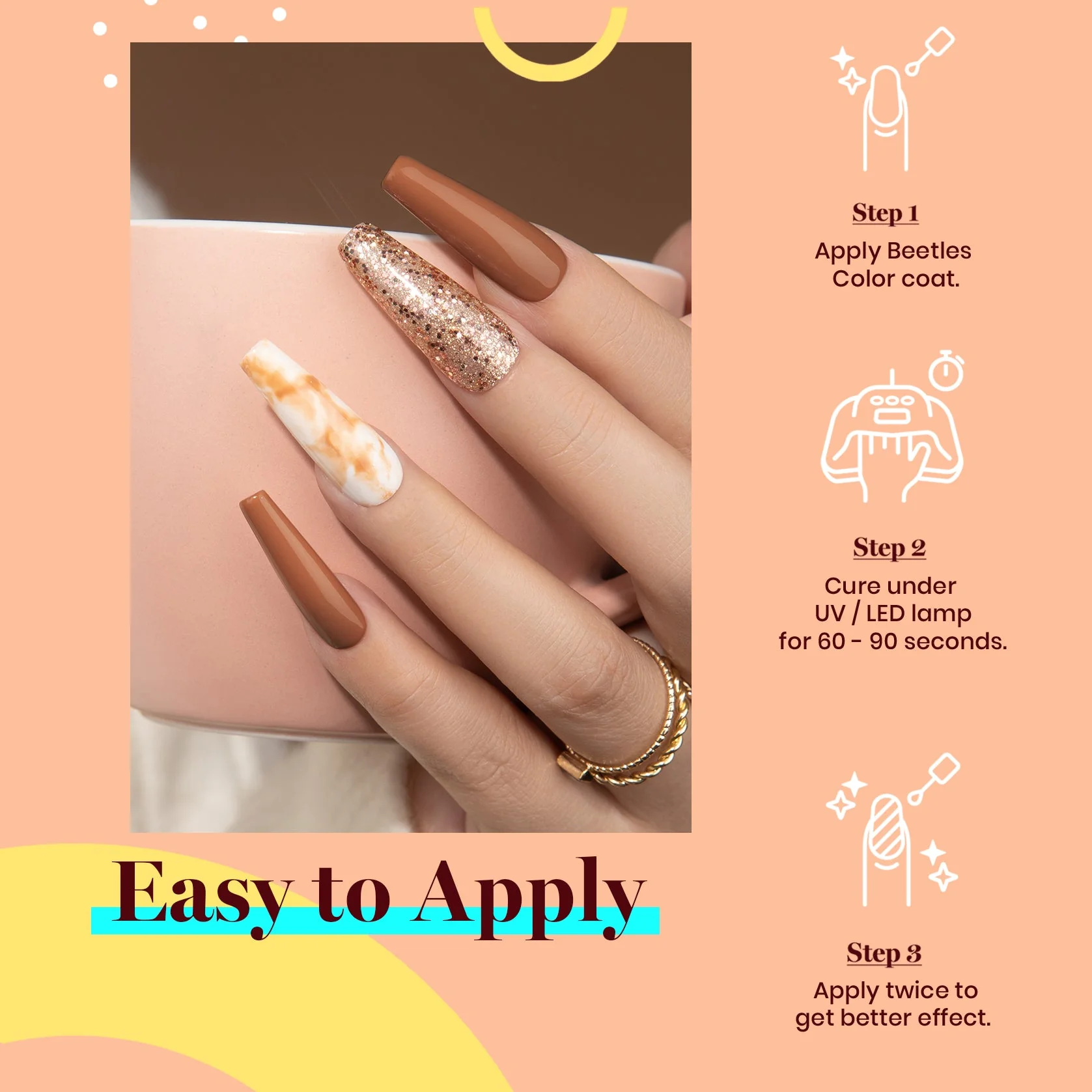 Beyonce Caramel #a277 |15ml Gel Polish - Image 7