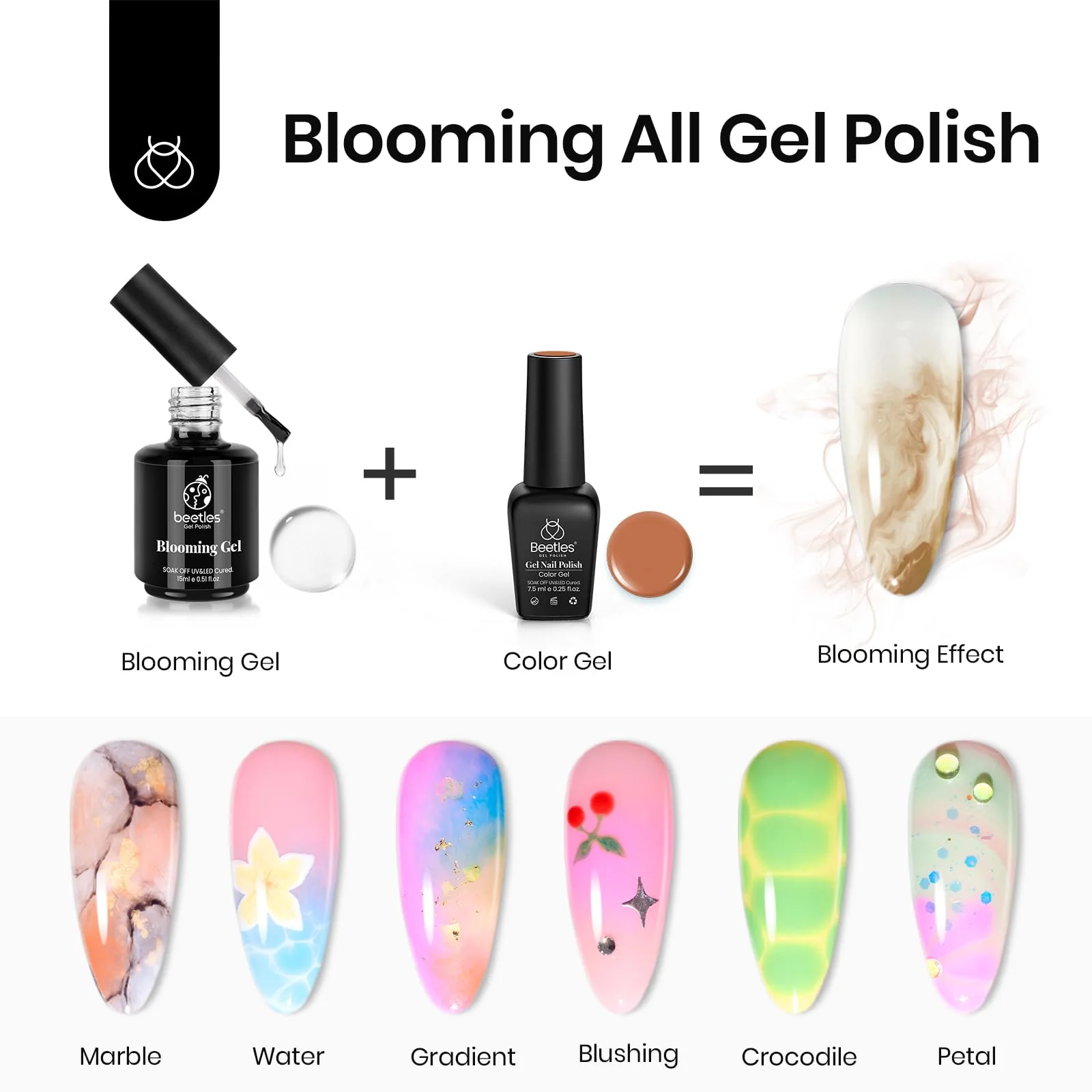 Beetles Blooming Gel Polish for Spreading Effect | 15ML - Image 4