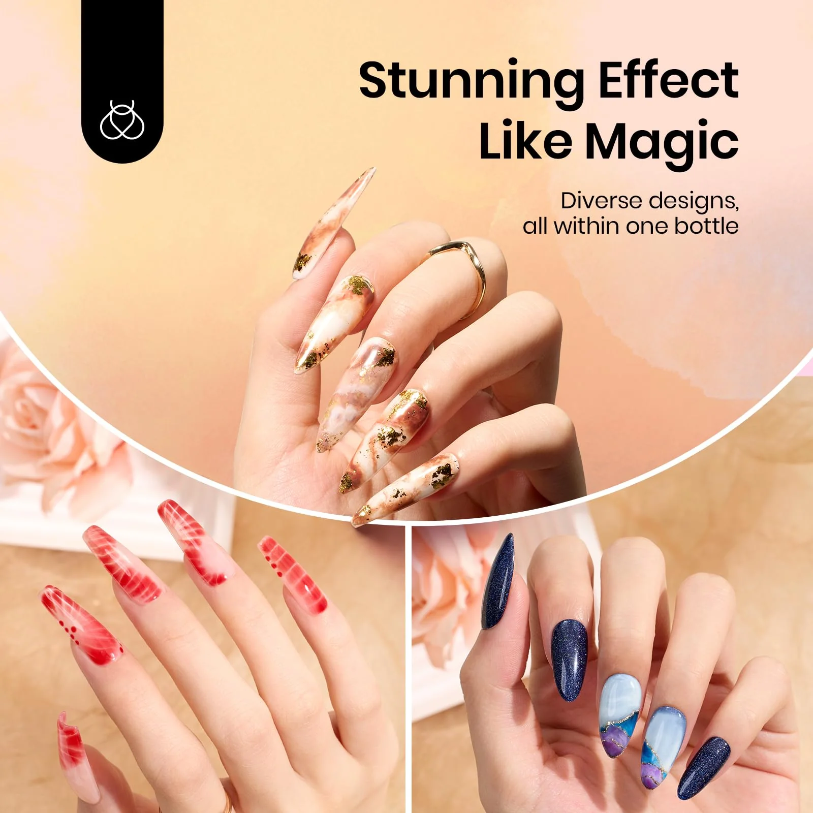 Beetles Blooming Gel Polish for Spreading Effect | 15ML - Image 7