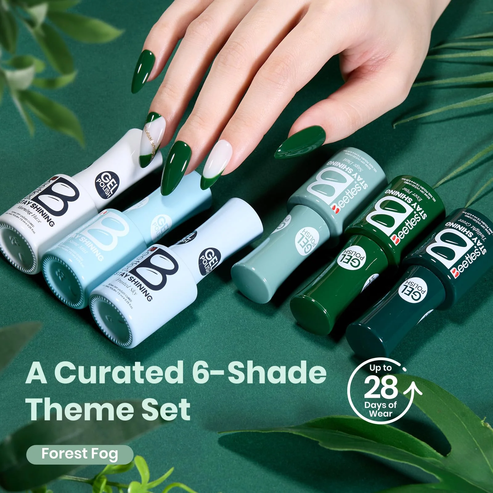 Beetles Gel Nail Polish Set - Stay Shining Forest Fog Shade Set - Image 3