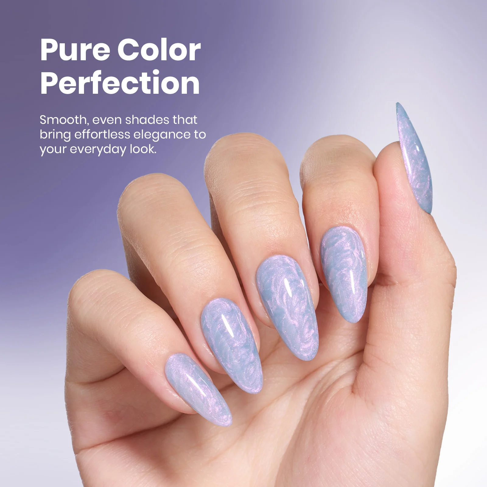 Beetles Stay Shining Gel Polish Lavender Nebula - 15ml of Dream Escape - Image 3