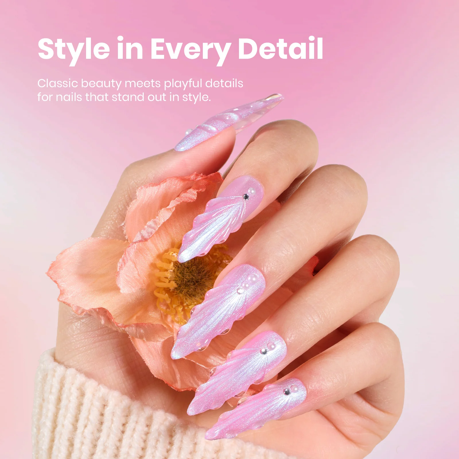 Beetles Stay Shining Gel Polish Nebula Pink Glow - 15ml of Cosmic Glow - Image 4