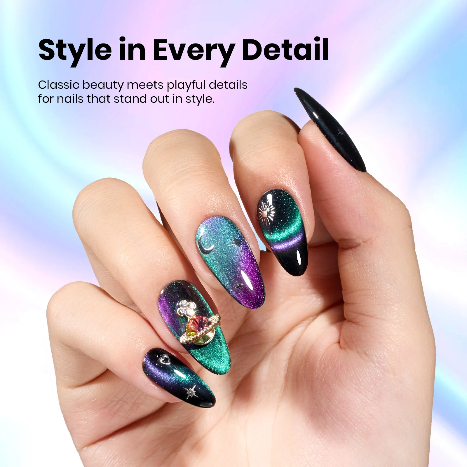 Beetles Stay Shining Gel Polish GALAXY DRIFT - 15ml of Endless Journey - Image 5