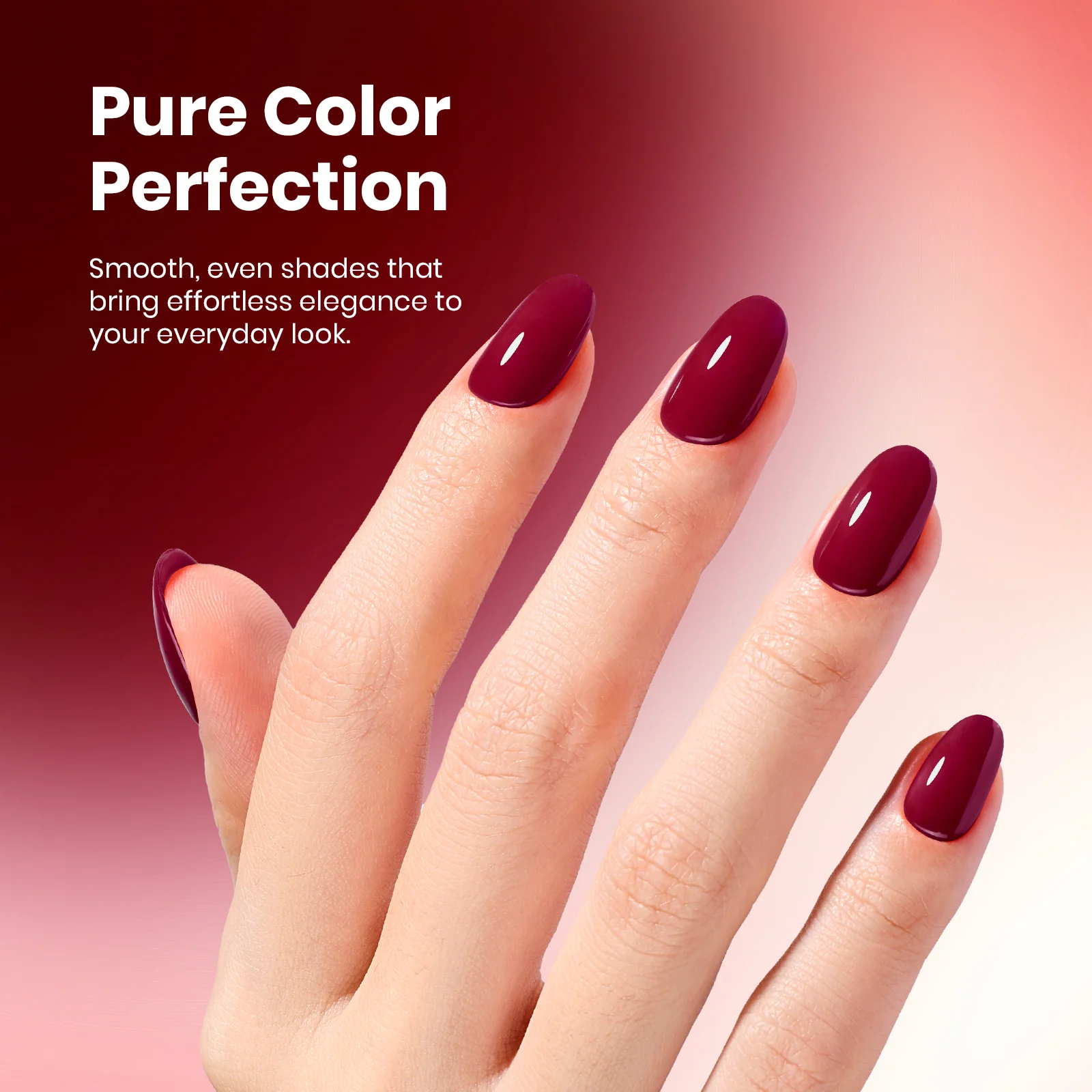 Beetles Stay Shining Gel Polish Burgundy Bliss - 15ml of Rich Escape - Image 3