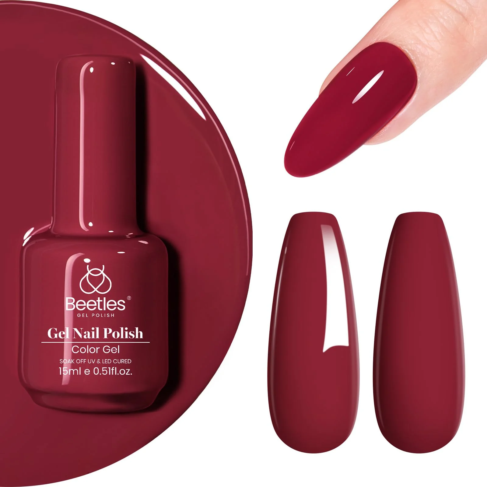 Burgundy Dahlia #c890 |15ml Gel Polish