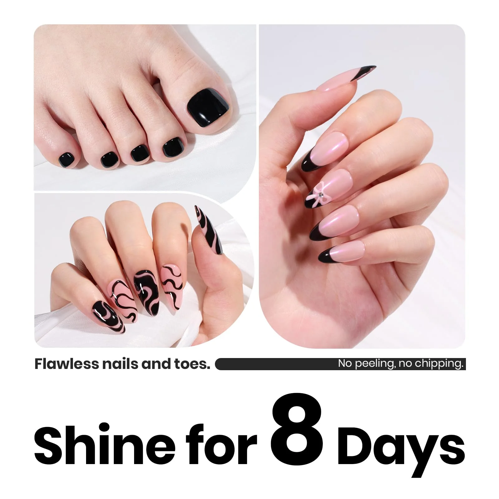 Classic Black |15ml Air Dry Nail Polish - Image 6