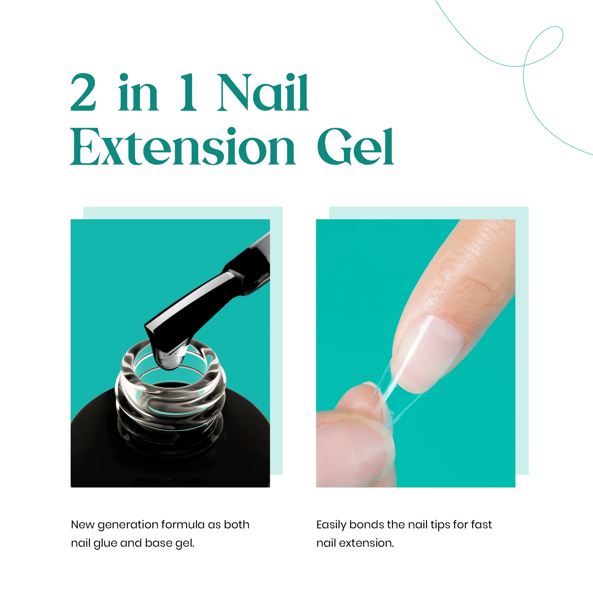 Medium Coffin Pre-shaped Tips Nail Extension Kit  #039 - Image 4