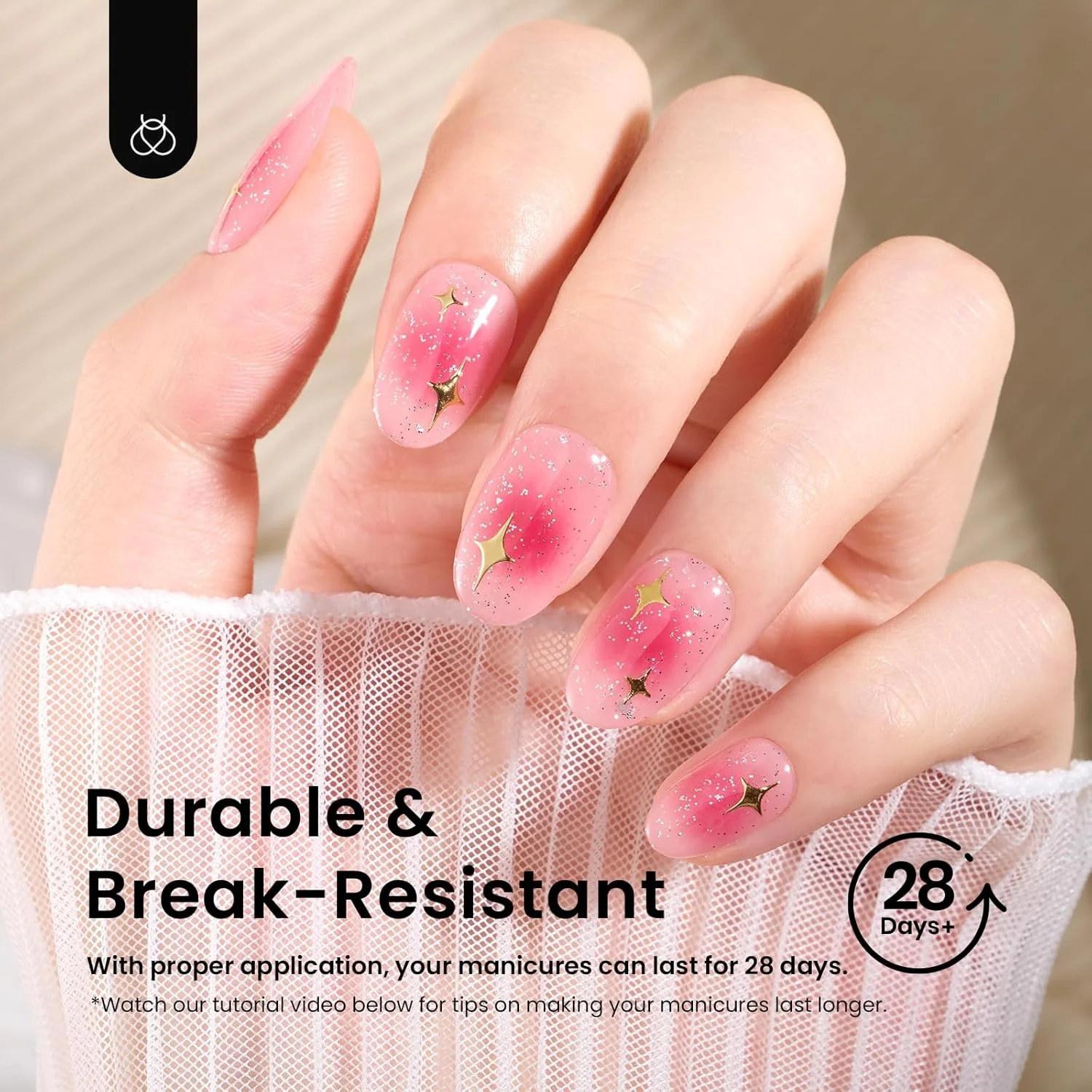 Etch-X Nail Tips Short Oval Half Matte | 288Pcs - Image 5