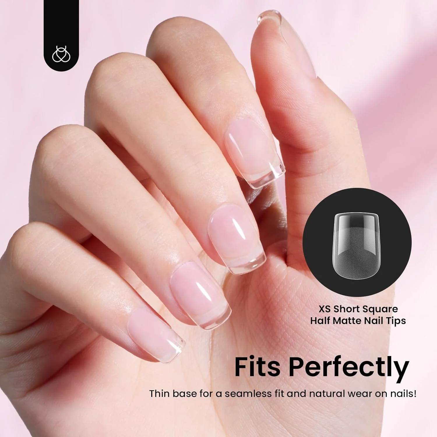 Beetles Etch-X Short Square Half Matte Nail Tips - 288 Pcs - Image 5