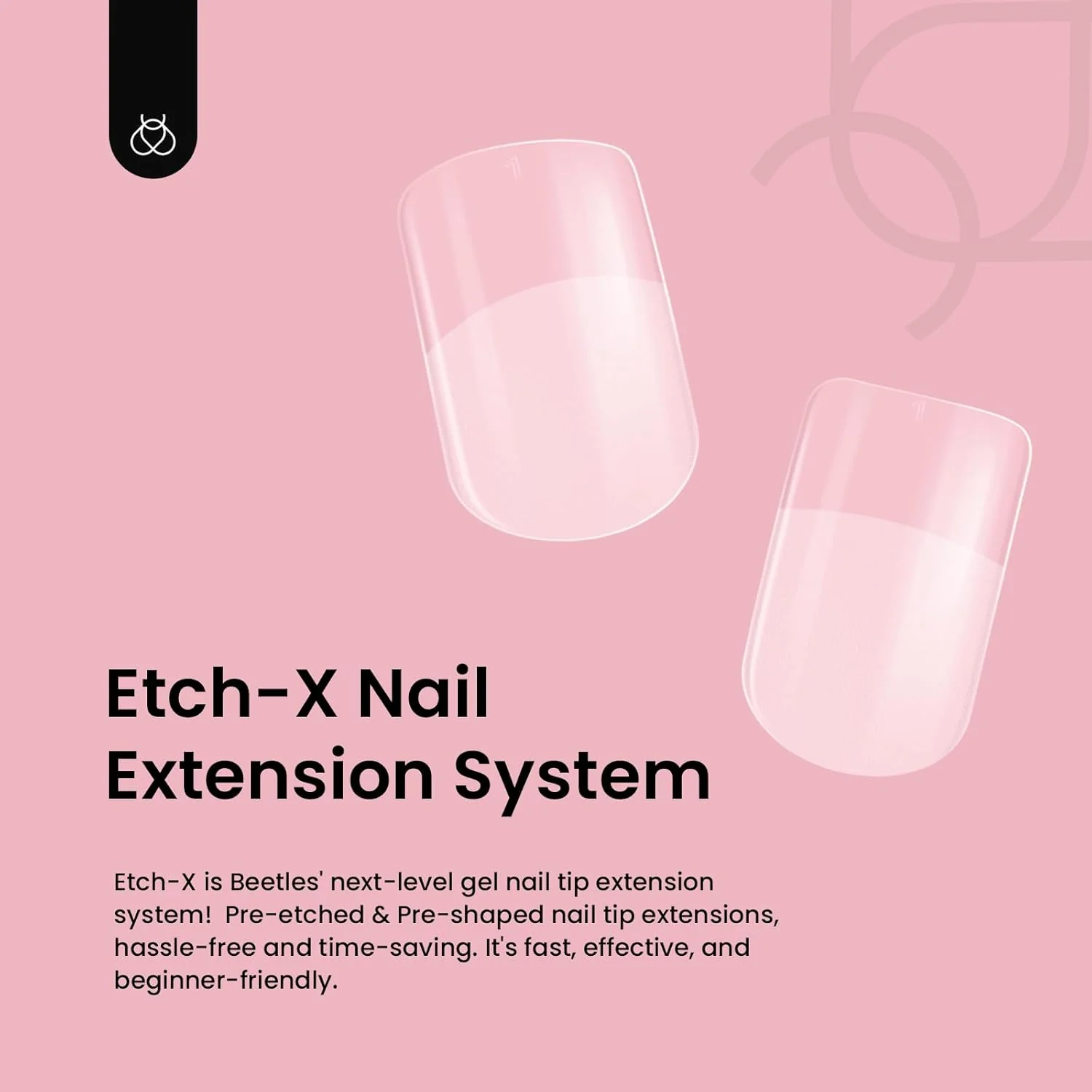 Beetles Etch-X Short Square Half Matte Nail Tips - 288 Pcs - Image 8