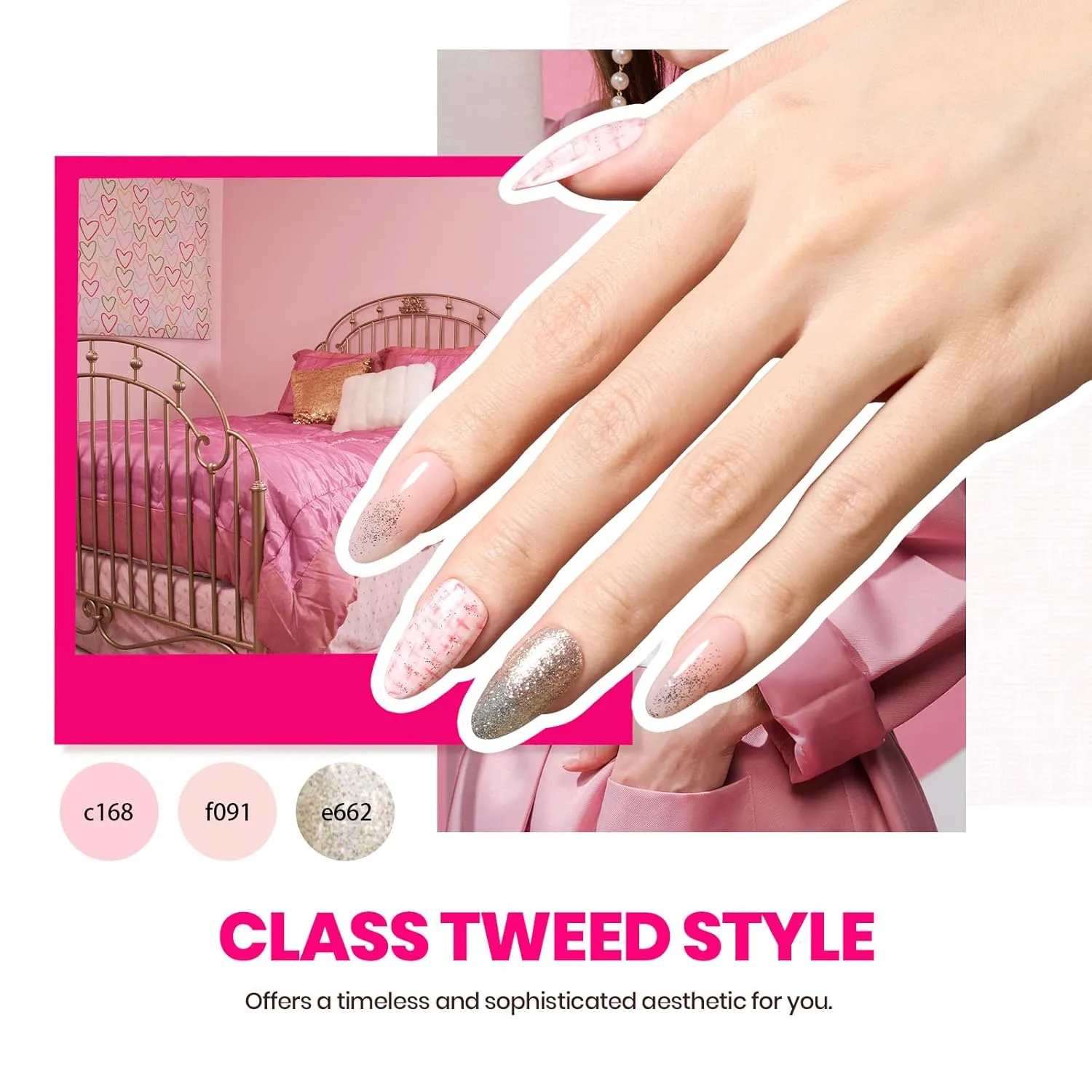 Exquisite Femininity Kit: Spring Nails 45 Colors Nail All in one Starter Kit (total 75pcs) - Image 3