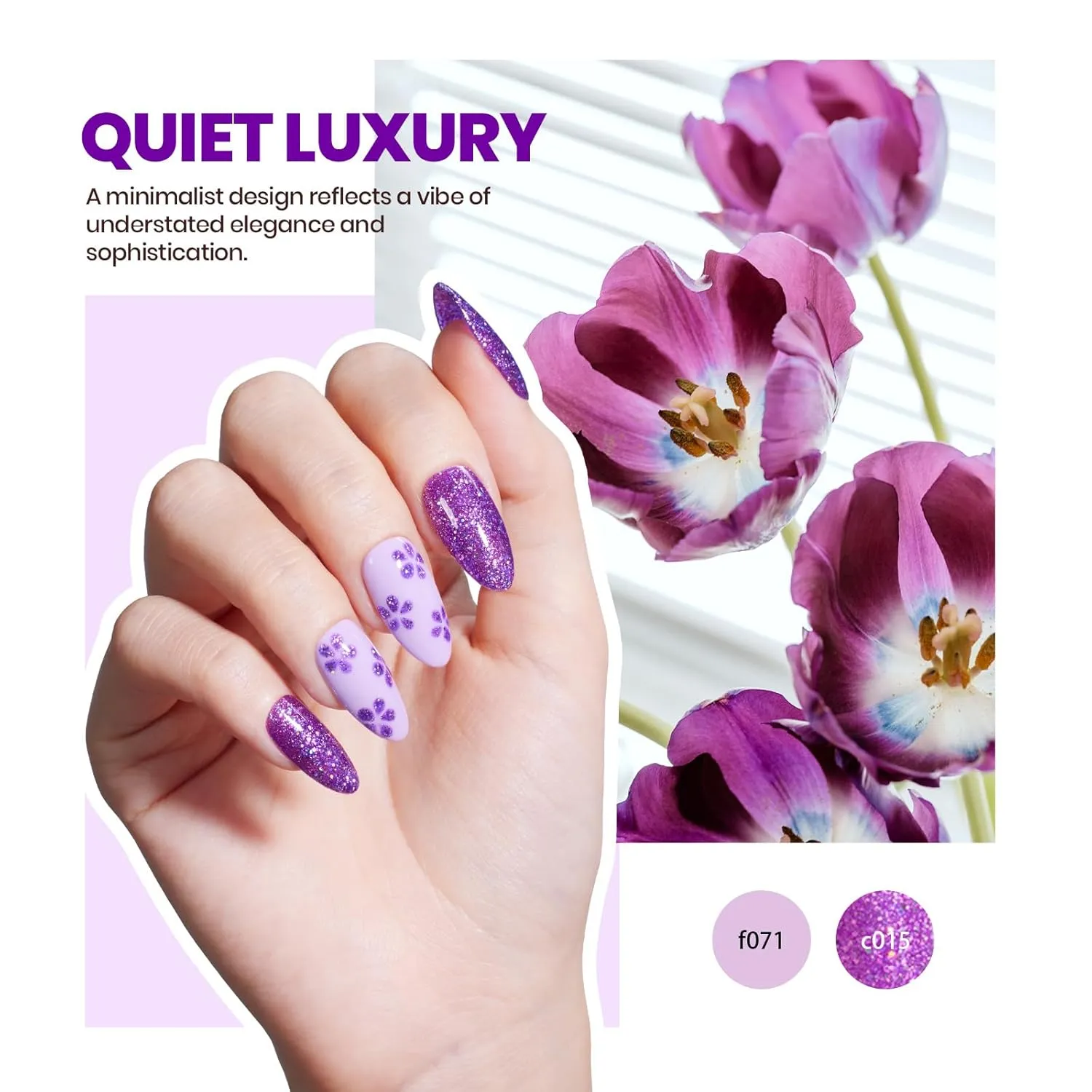 Exquisite Femininity Kit: Spring Nails 45 Colors Nail All in one Starter Kit (total 75pcs) - Image 4