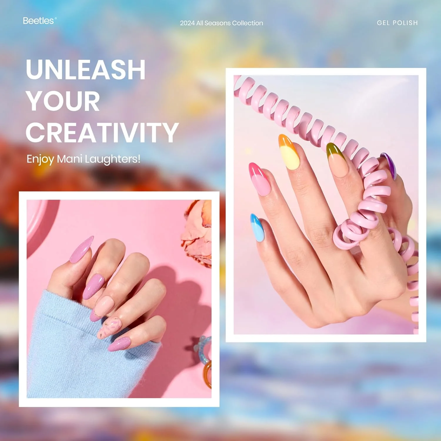 Fingertip Palette - Spring Nails Prime 32 Gel Colors Set with Top and Base Coat (5ml/Each) - Image 6