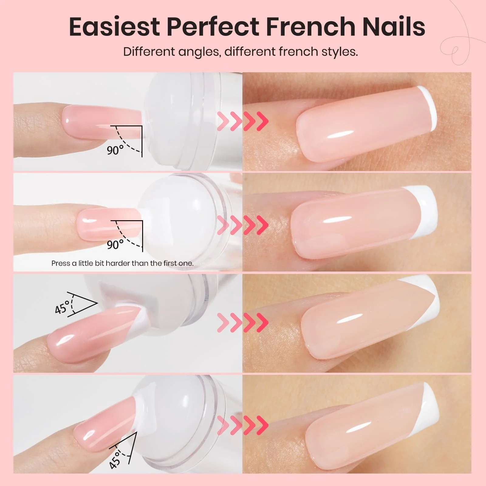 French Tip Tool Stamp Gel Silicone  Kit - Image 8