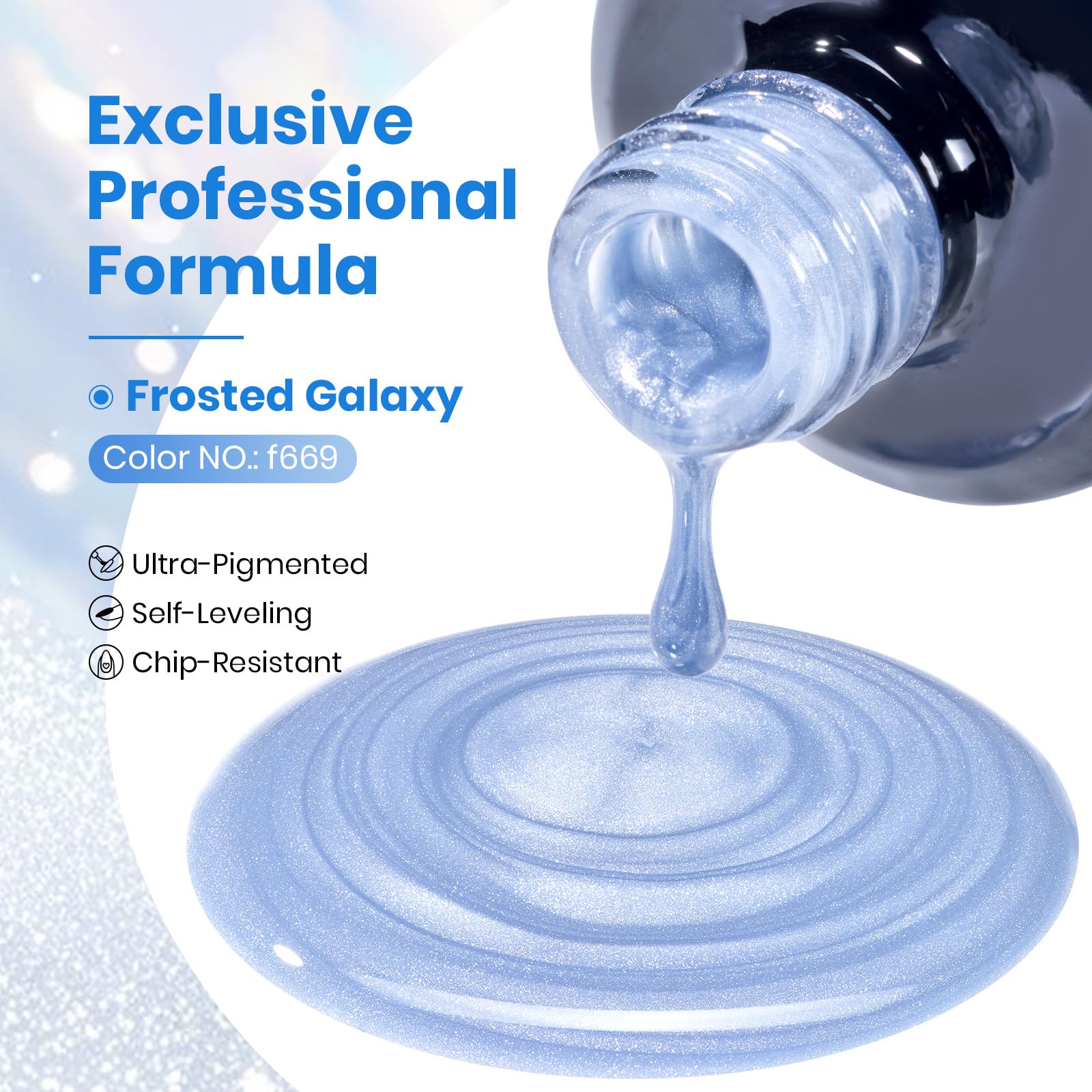 Frosted Galaxy Cat Eye Spring Nails  |15ml Gel Polish Silver Nail Colors - Image 3