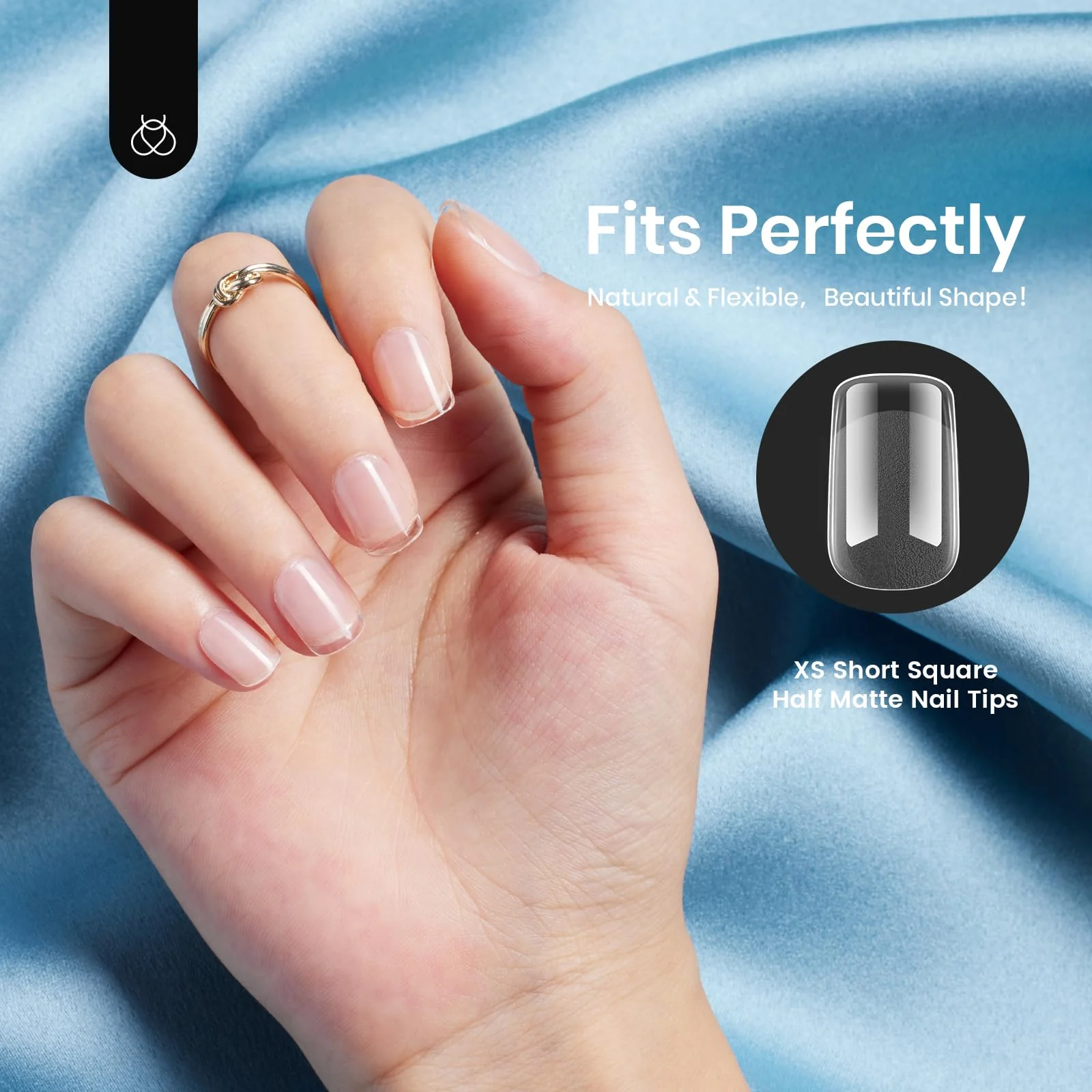Half Matte XS Short Square Nail Gelly Tips-504pcs#053 - Image 6