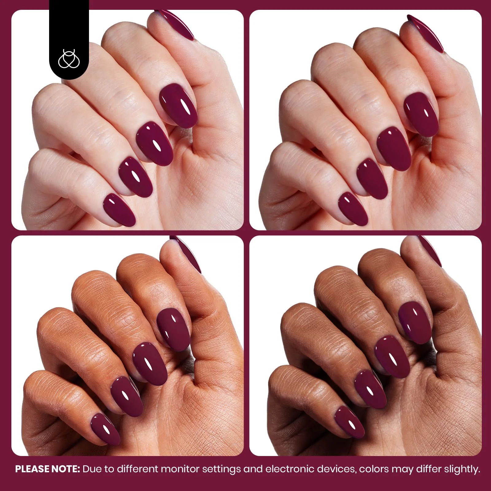 Hema - Free Modern Berry Winter Nails - 15ML Fall Salon-Quality Burgundy Red Gel Nail Polish - Image 6