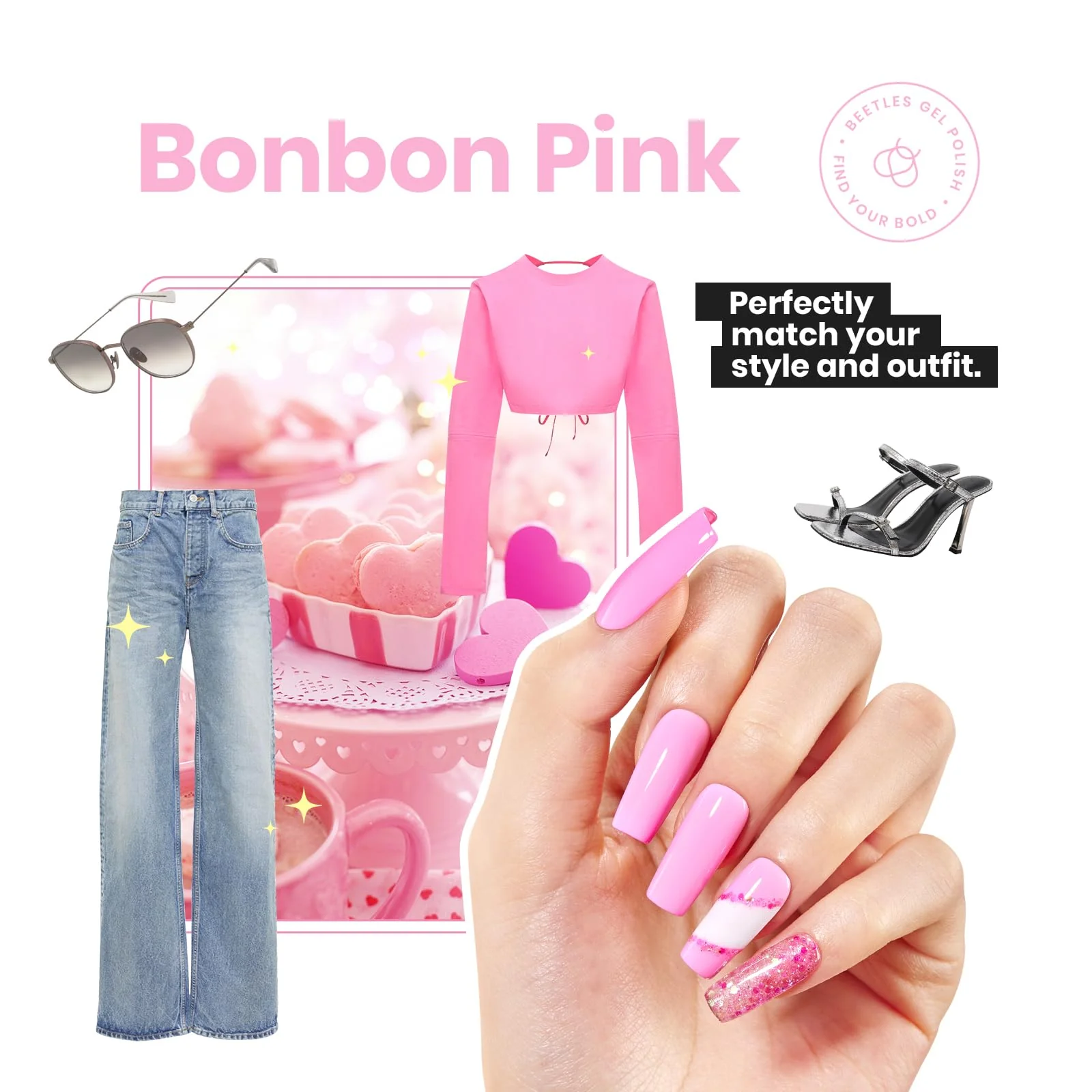 Hot Pink |15ml Air Dry Nail Polish Spring Nails - Image 7