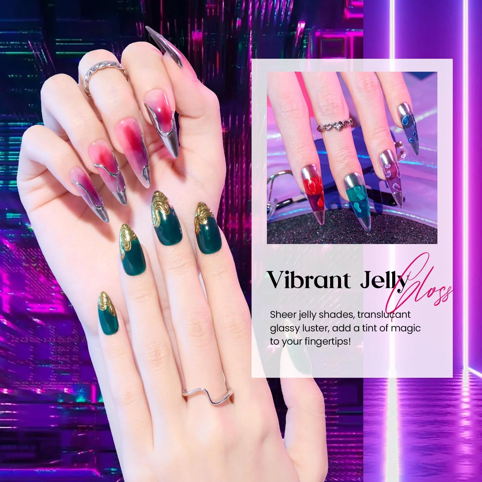 Jelly Magic - 6 Colors Summer Gel Nail Polish - Image 3