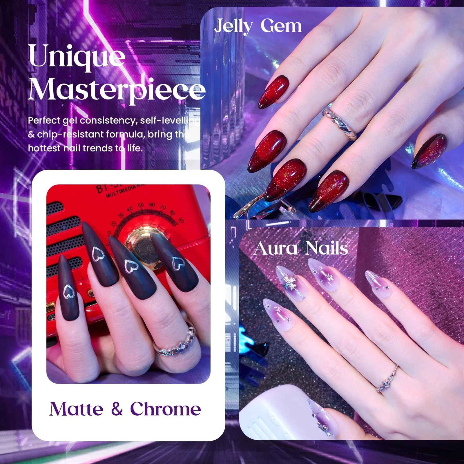 Jelly Magic - 6 Colors Summer Gel Nail Polish - Image 4
